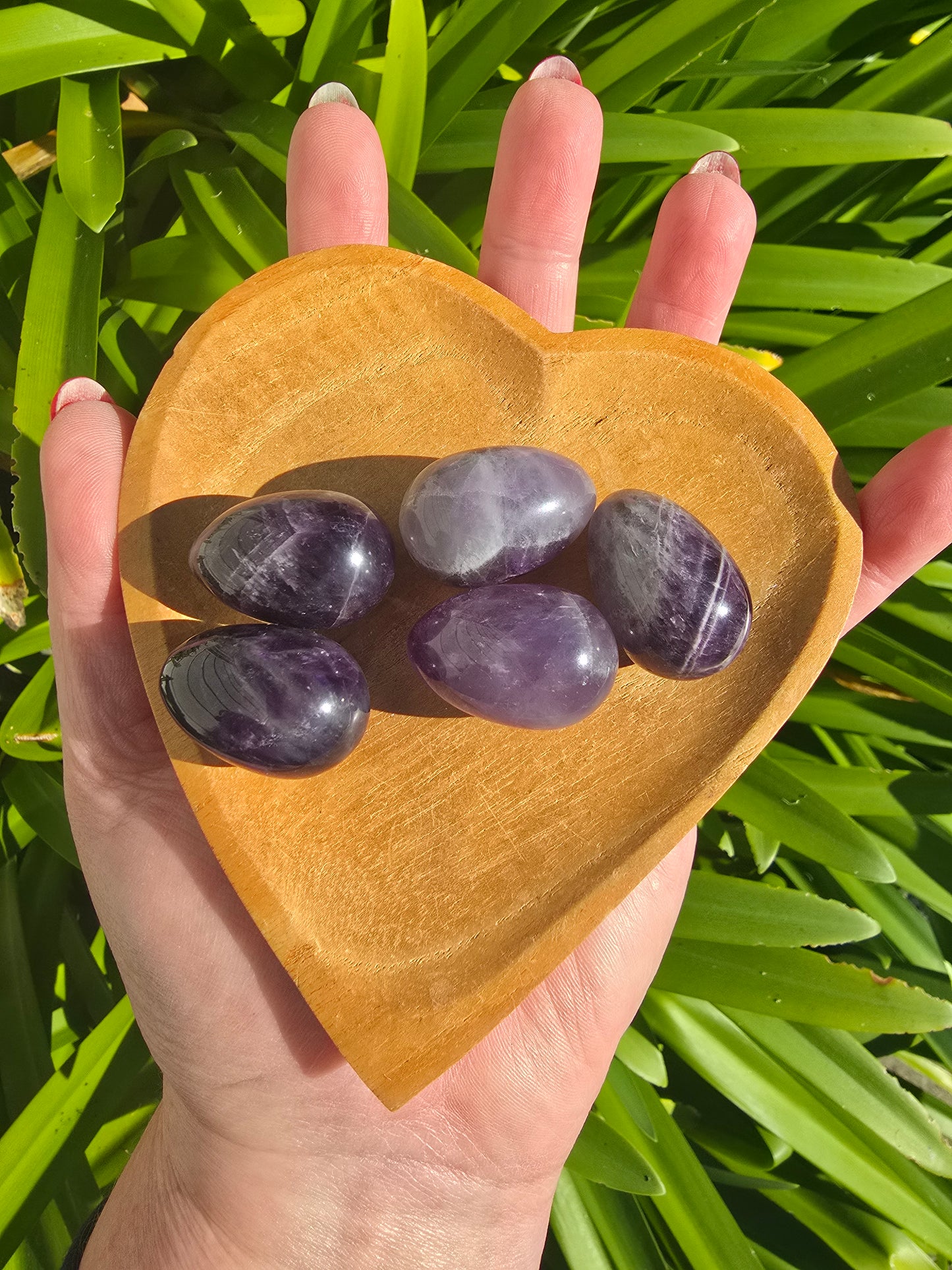 Chevron Amethyst Mini Egg