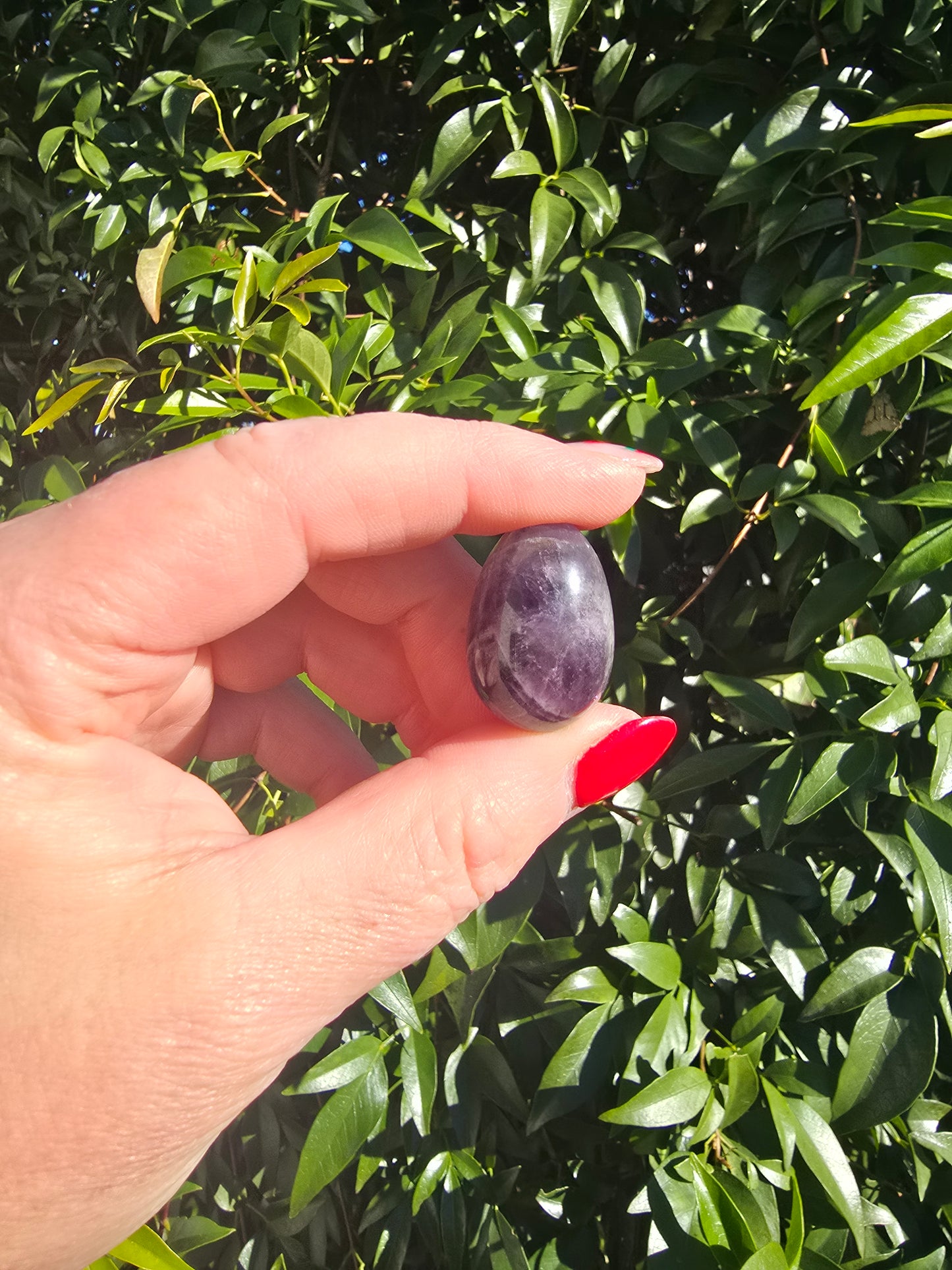 Chevron Amethyst Mini Egg