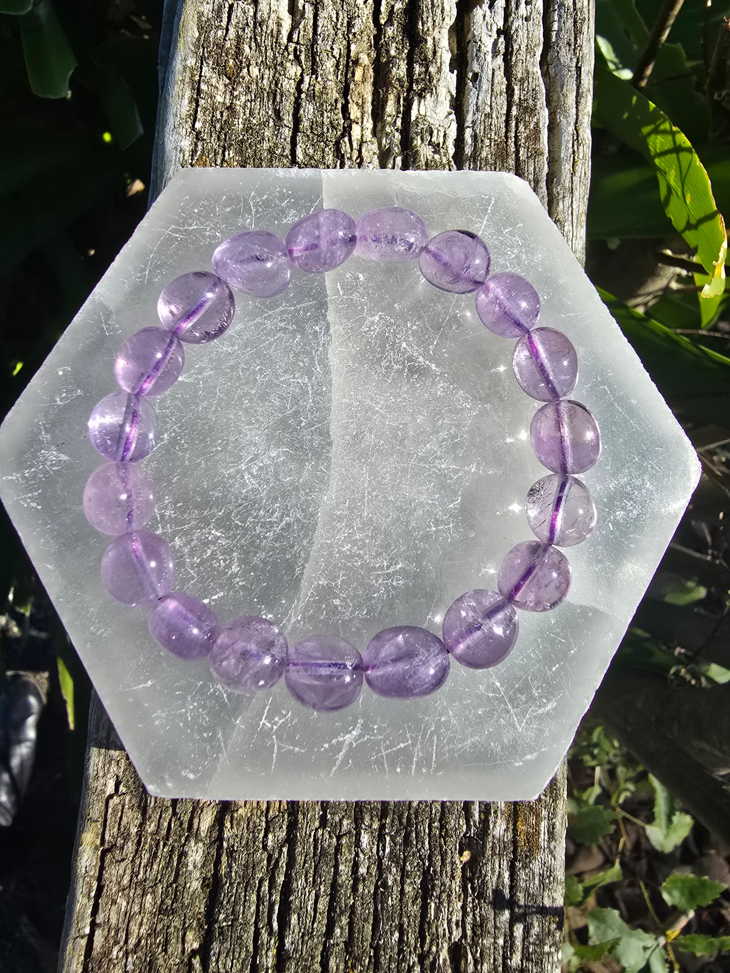 Amethyst | Nugget Bead Bracelet