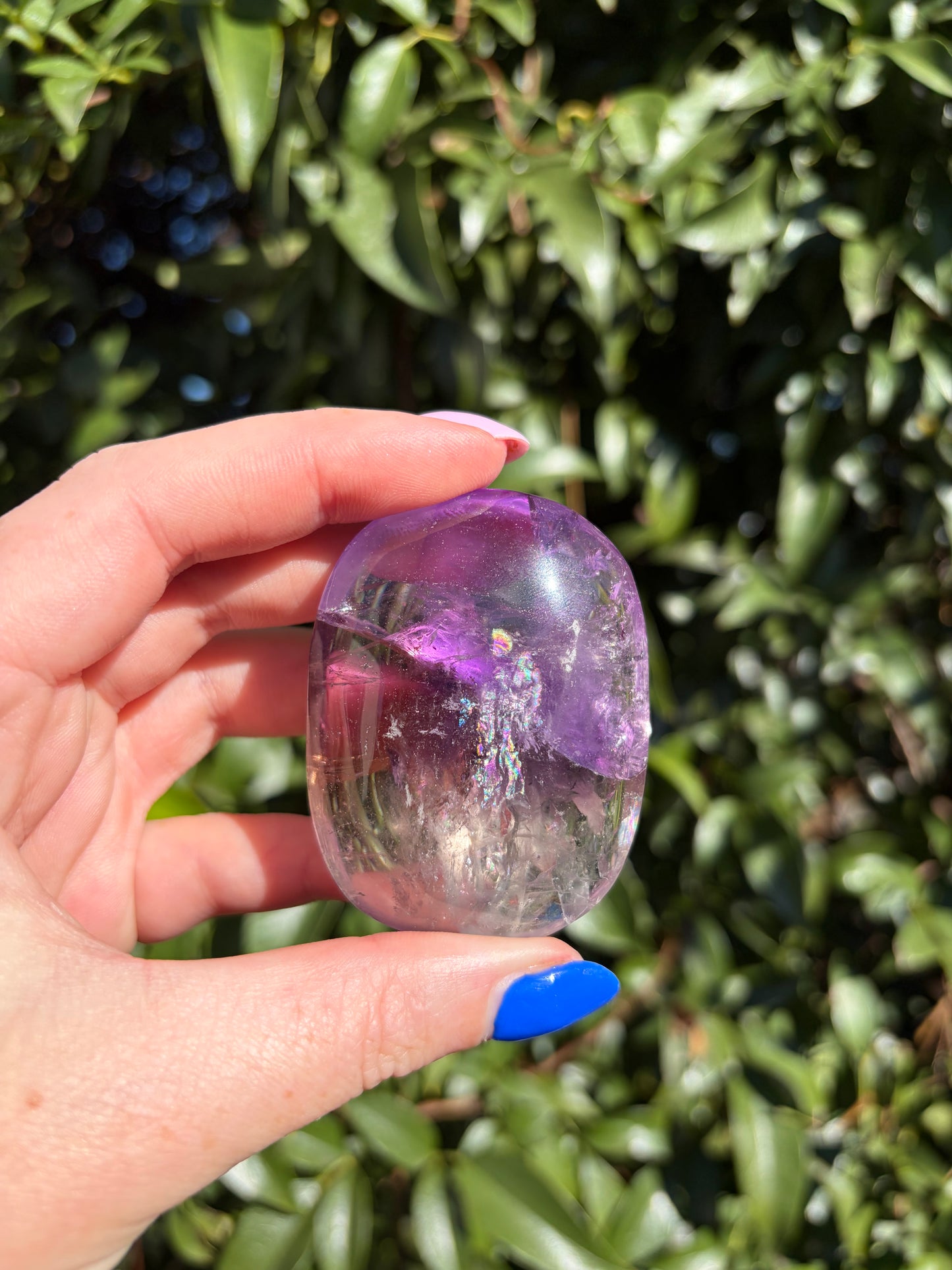 Amethyst Polished Palm Stone A