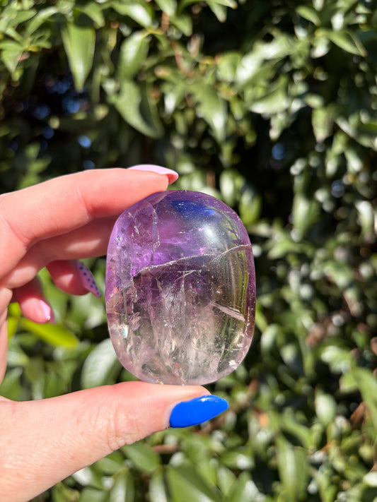 Amethyst Polished Palm Stone A