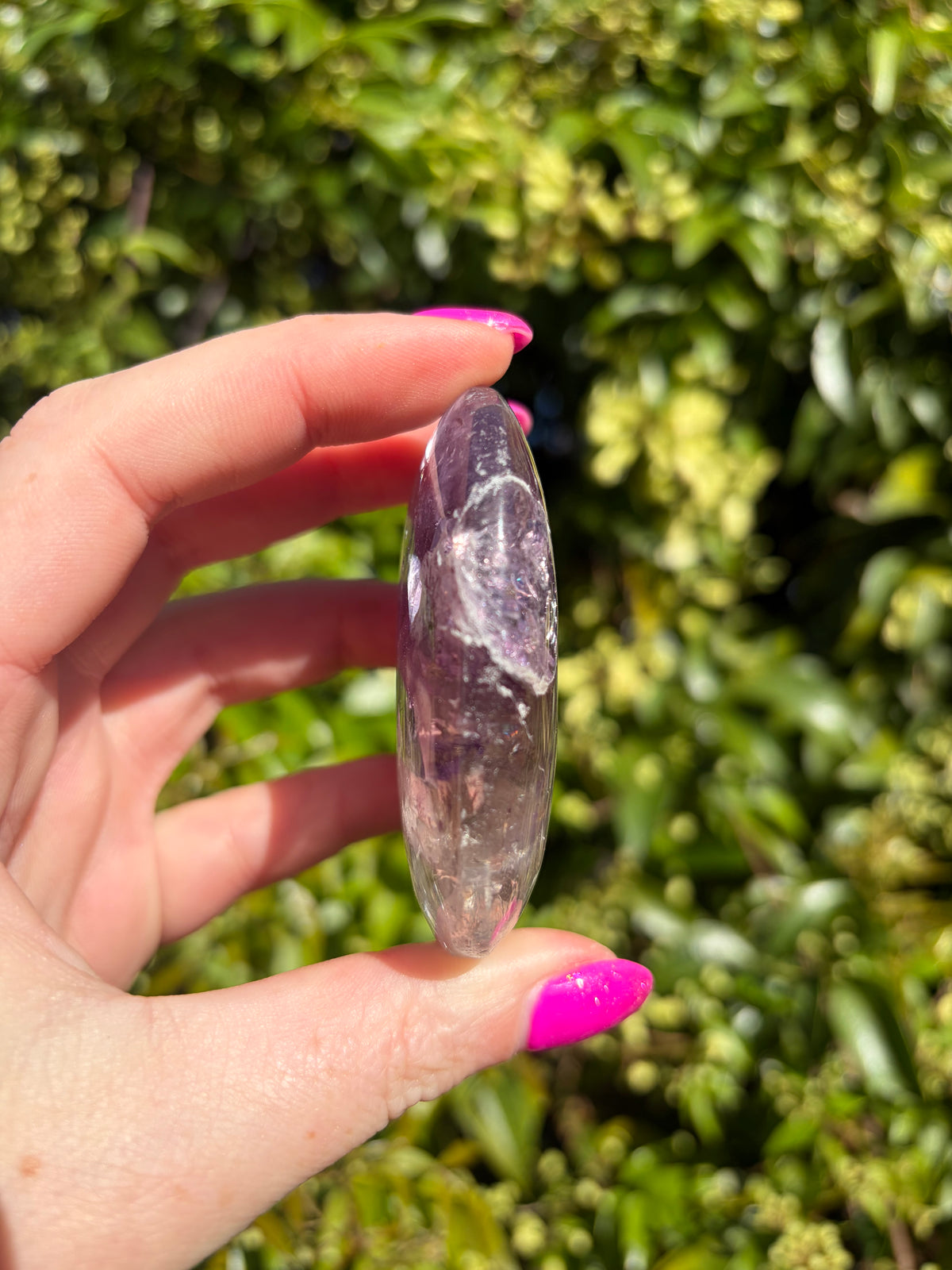 Phantom Amethyst Palm Stone A
