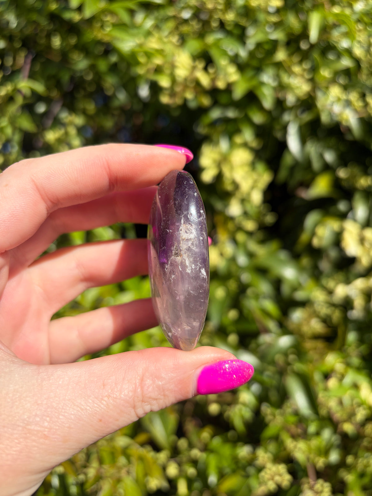 Phantom Amethyst Palm Stone C