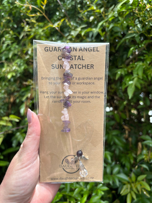 Amethyst & Rose Quartz | Guardian Angel Sun Catcher