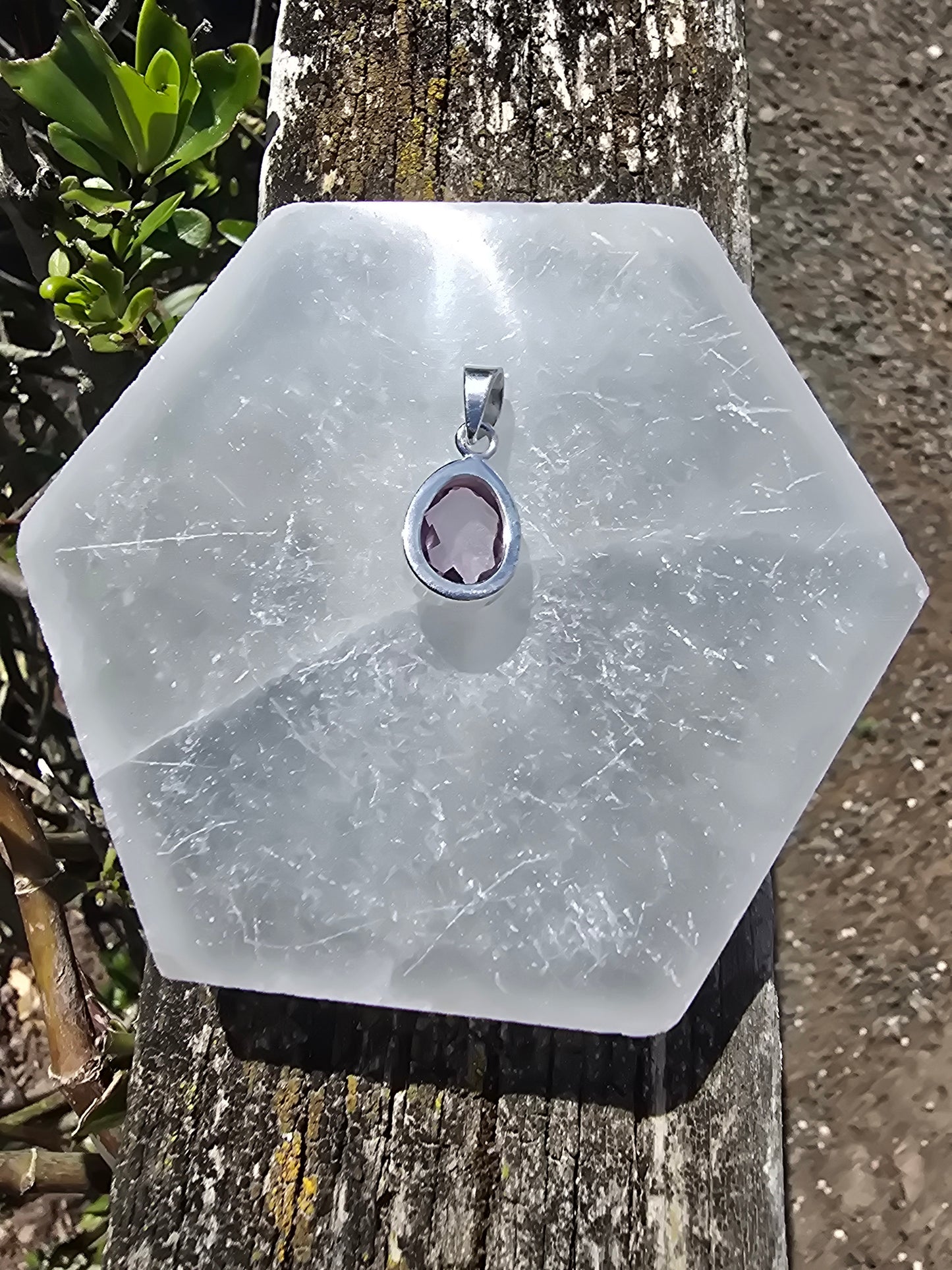 Ametrine | Rose Cut Sterling Silver Pendant A