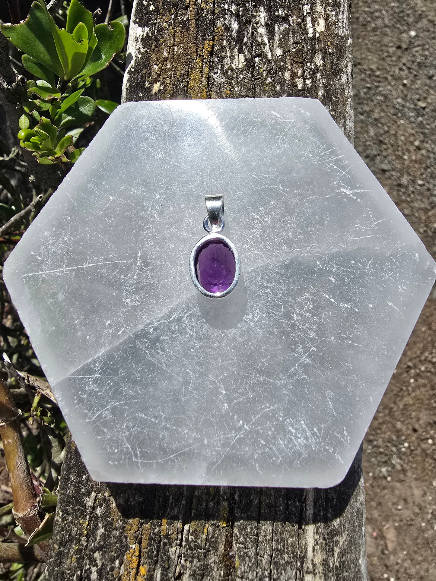Amethyst | Faceted Sterling Silver Pendant G