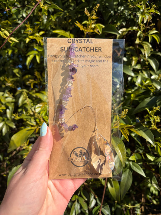 Amethyst | Tear Drop Sun Catcher
