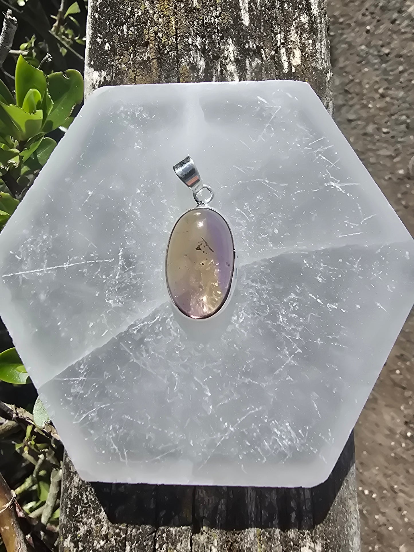 Ametrine | Polished Sterling Silver Pendant G