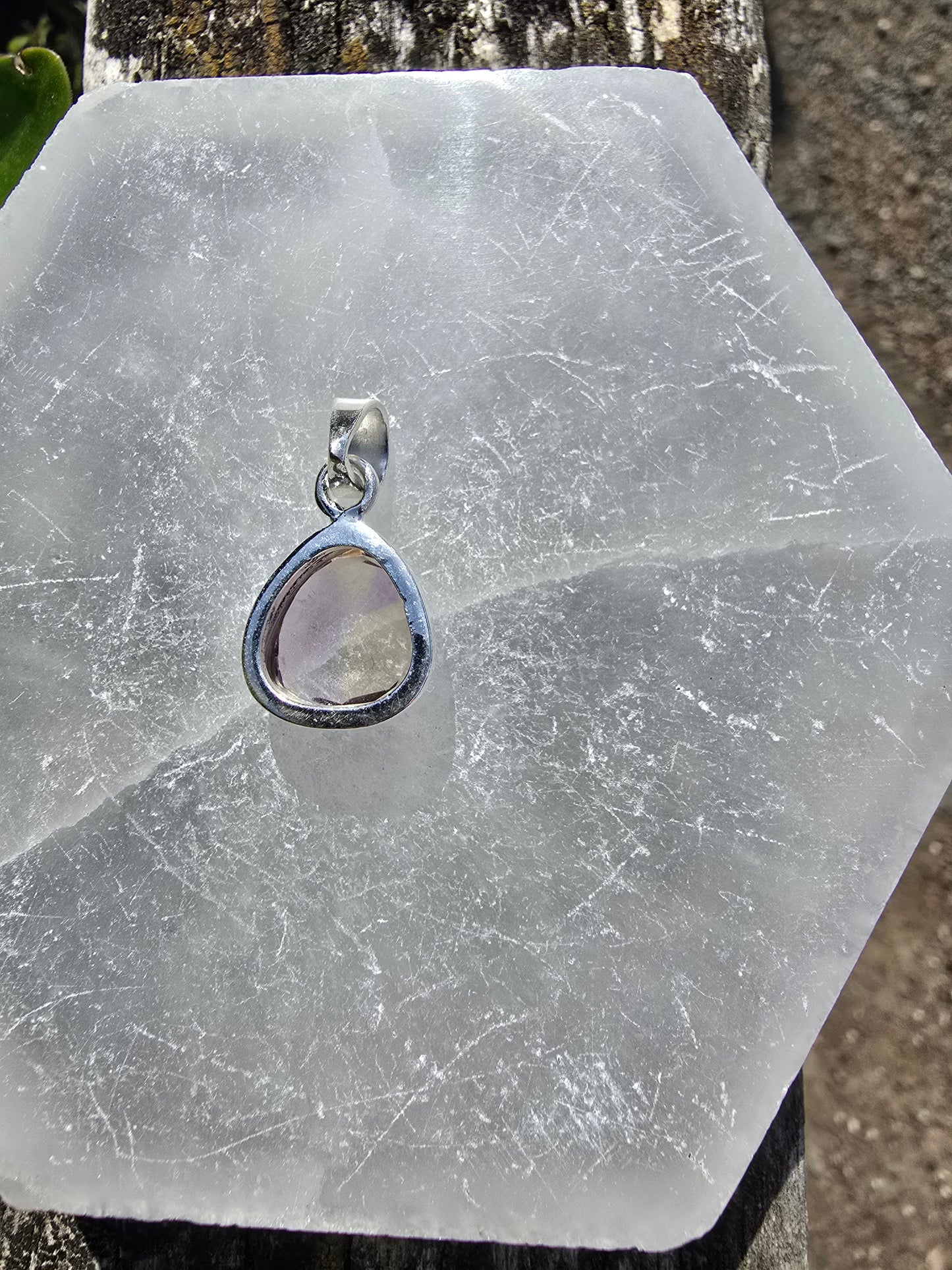 Ametrine | Rose Cut Sterling Silver Pendant E