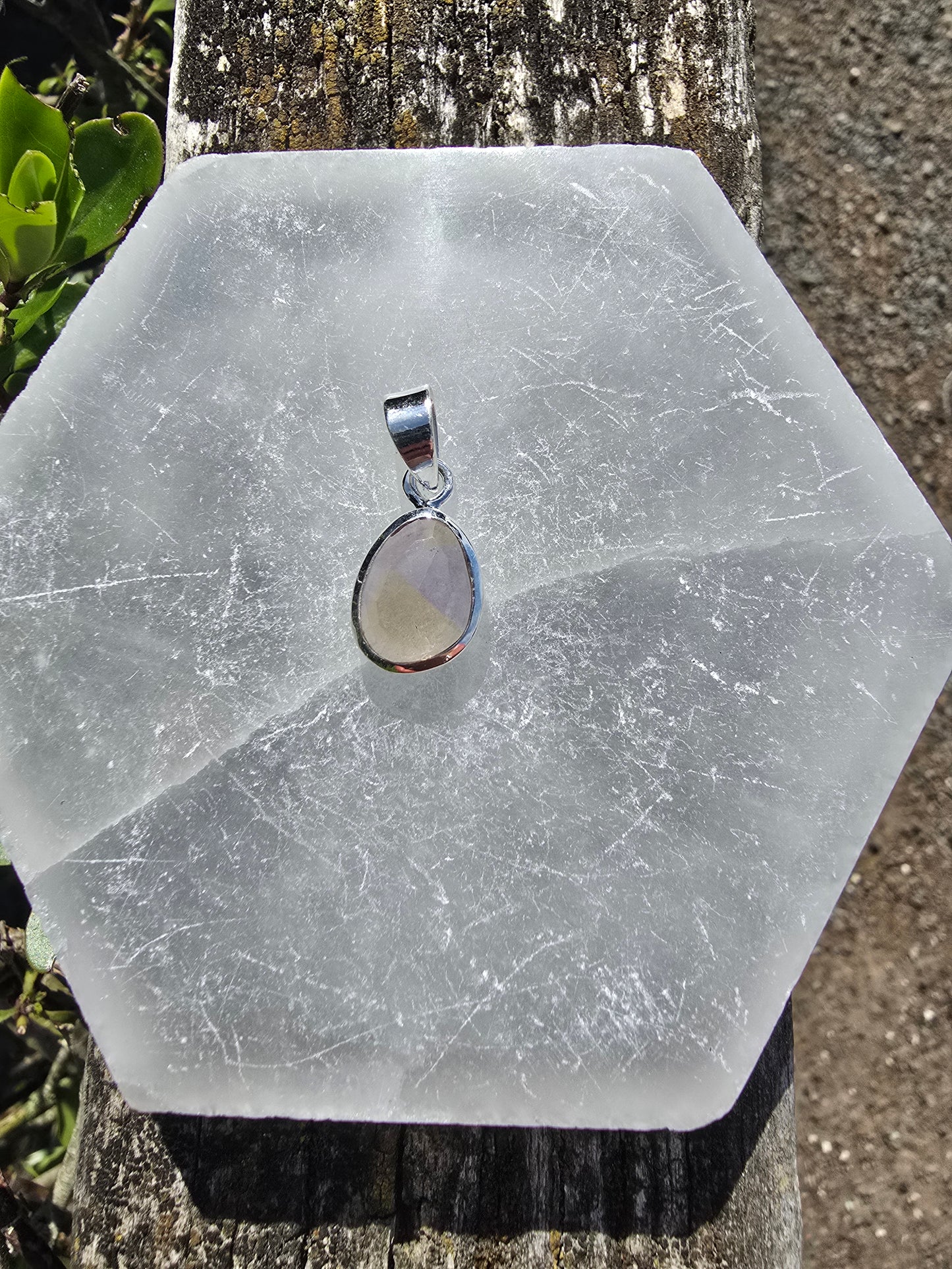 Ametrine | Rose Cut Sterling Silver Pendant D