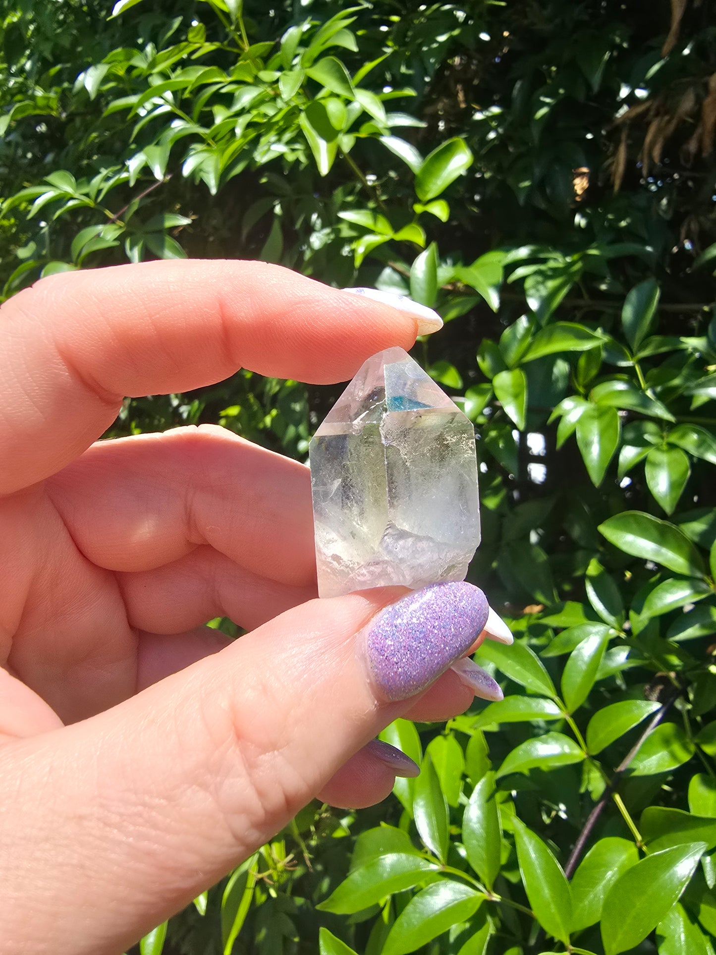 Angel Aura Quartz Semi Polished Point D