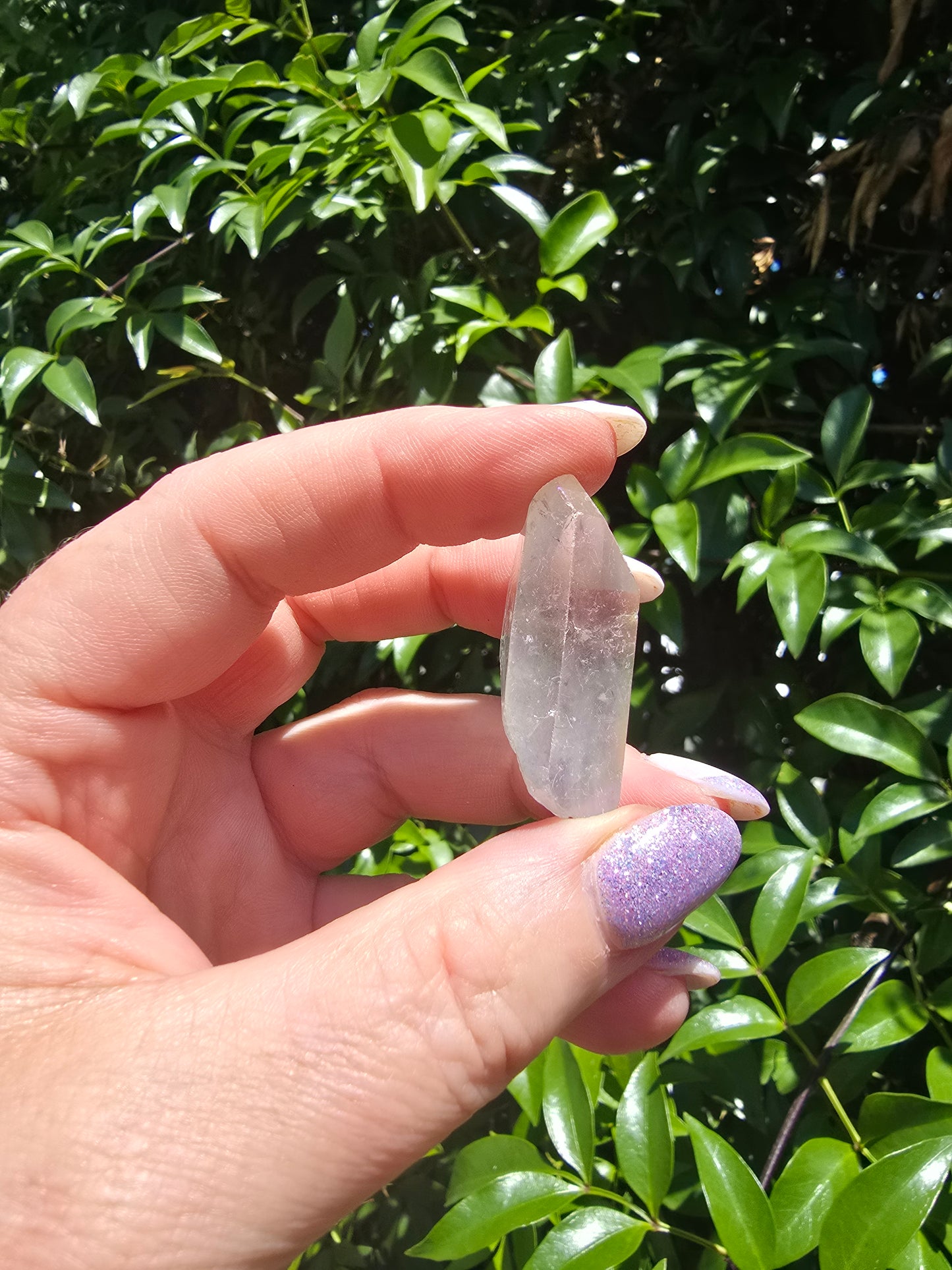 Angel Aura Quartz Semi Polished Point E