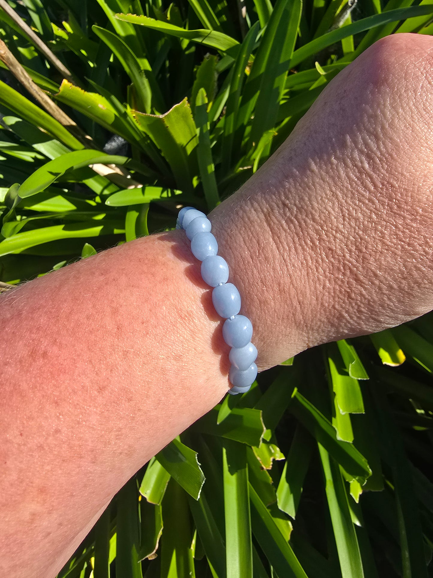Angelite | Small Nugget Bead Bracelet