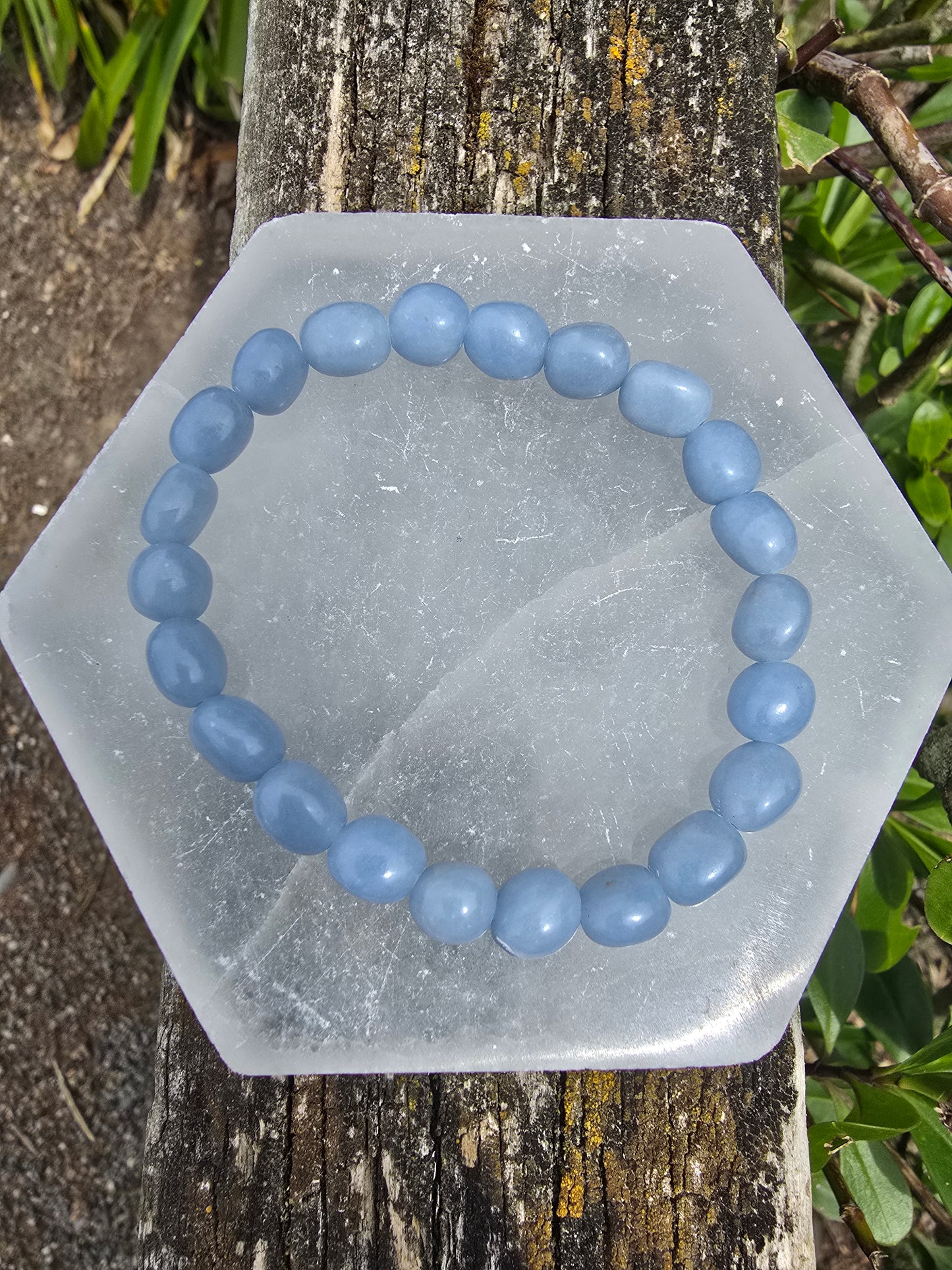 Angelite | Nugget Bead Bracelet