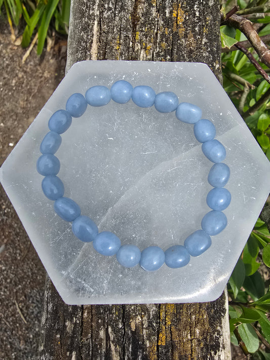 Angelite | Nugget Bead Bracelet