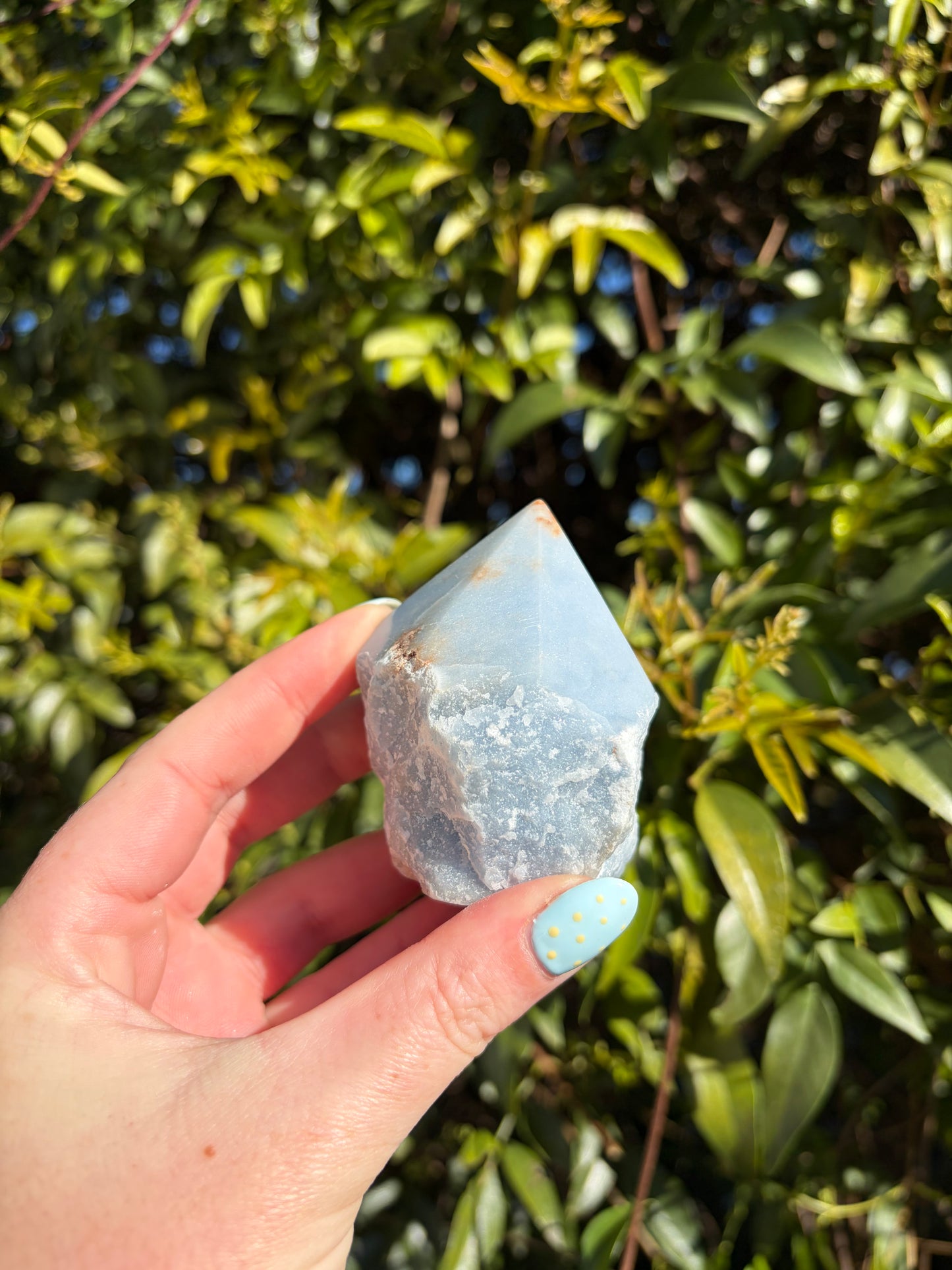 Angelite Semi Polished Point A