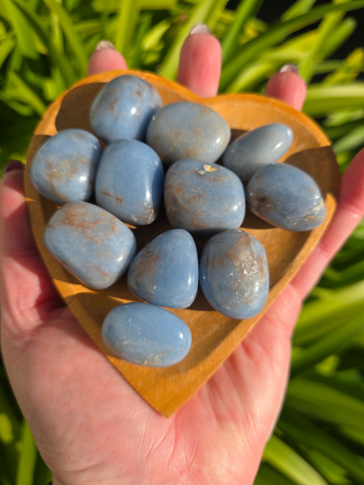 Angelite Tumbled Stone Medium