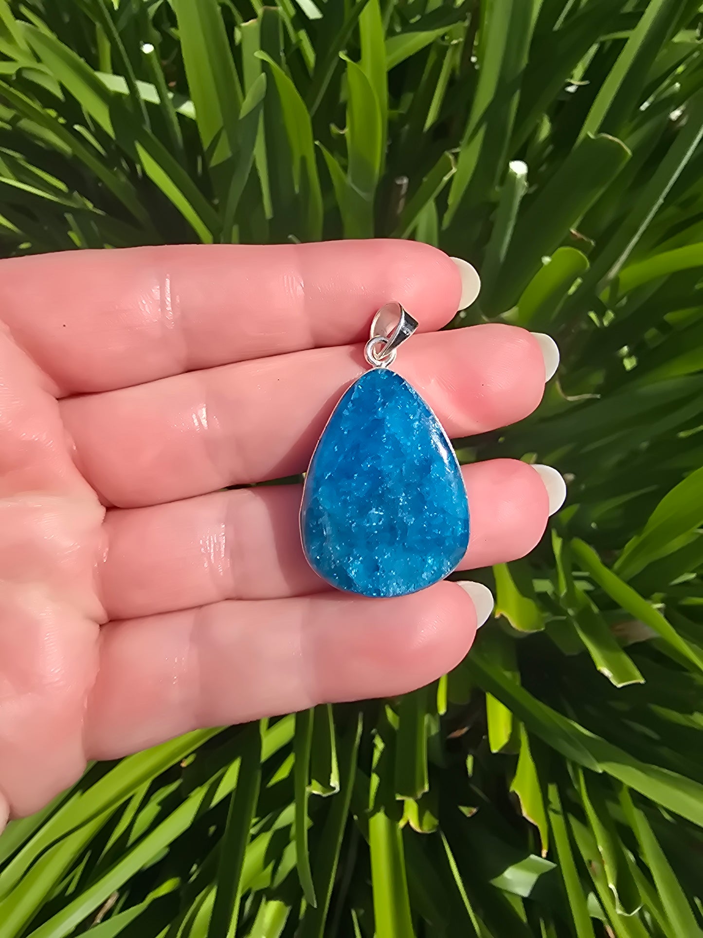 Apatite | Polished Sterling Silver Pendant A
