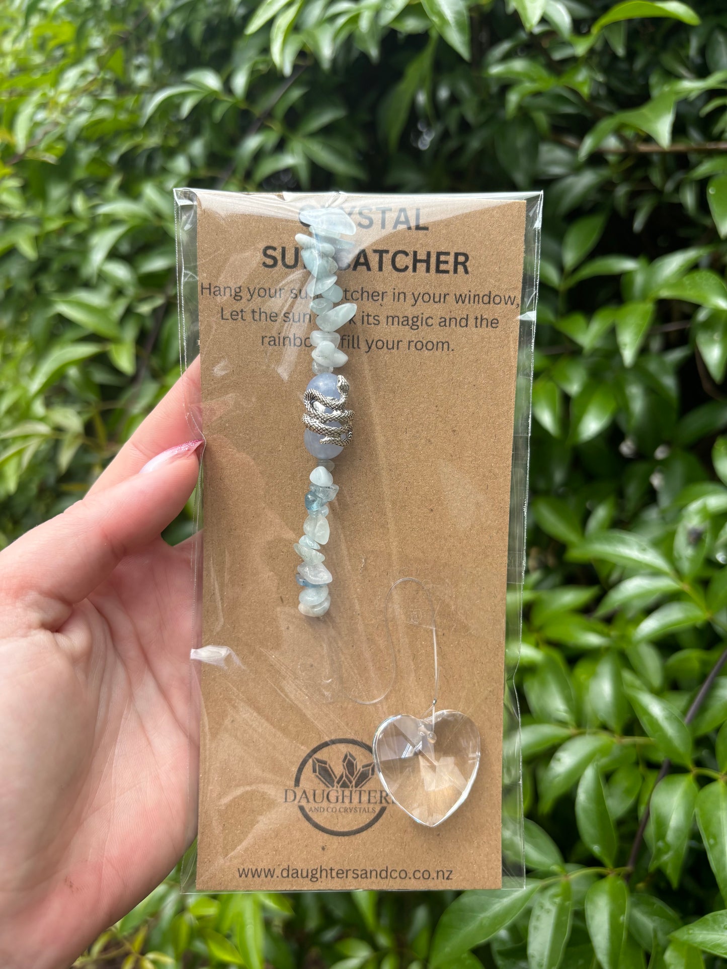 Aquamarine | Heart Sun Catcher B