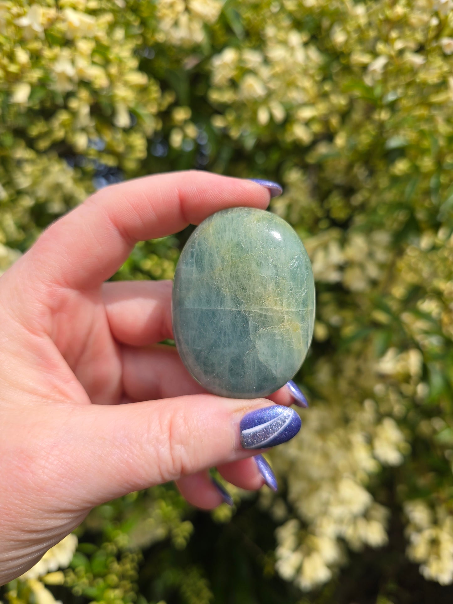 Aquamarine Palm Stone H