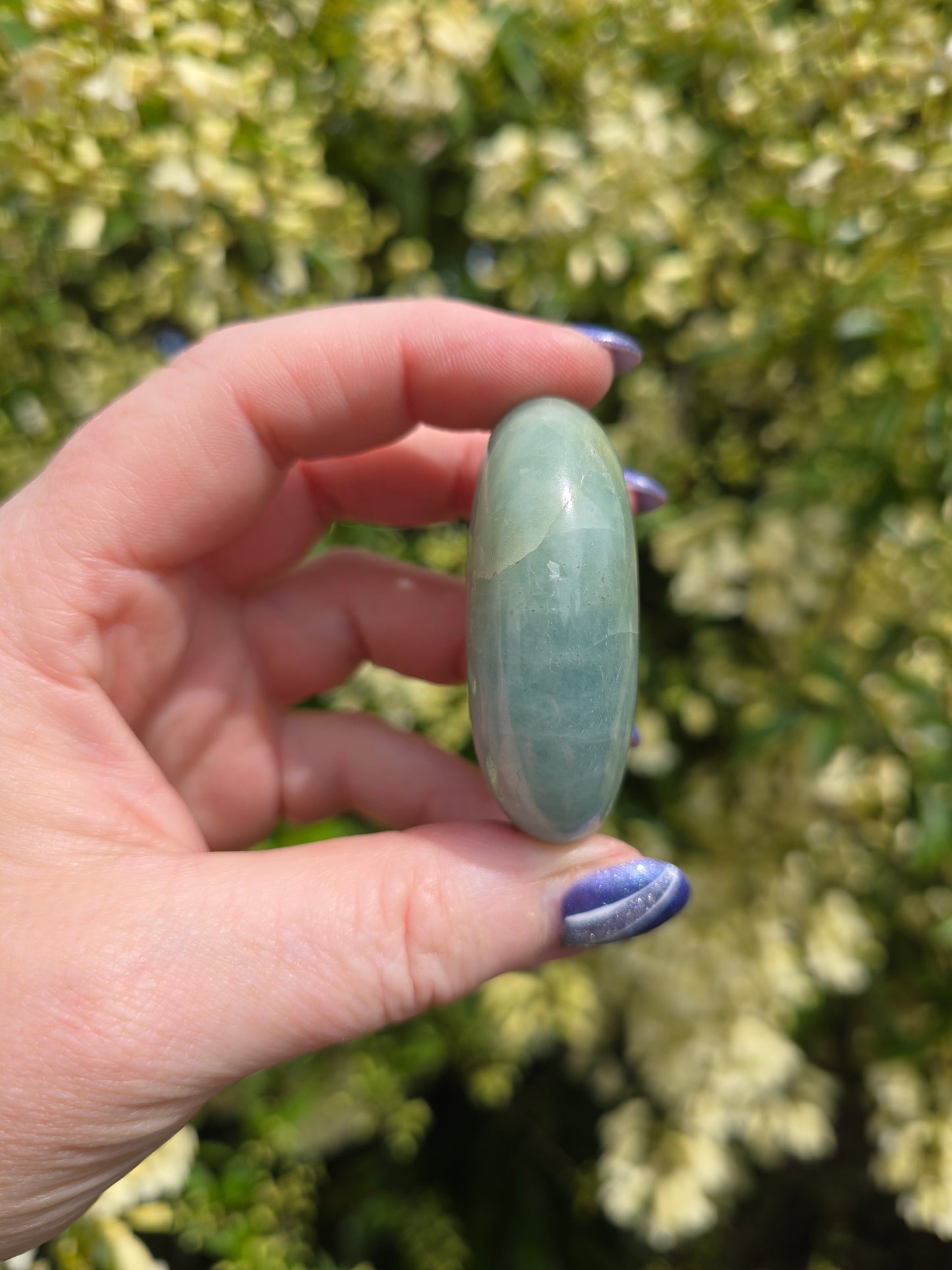 Aquamarine Palm Stone H