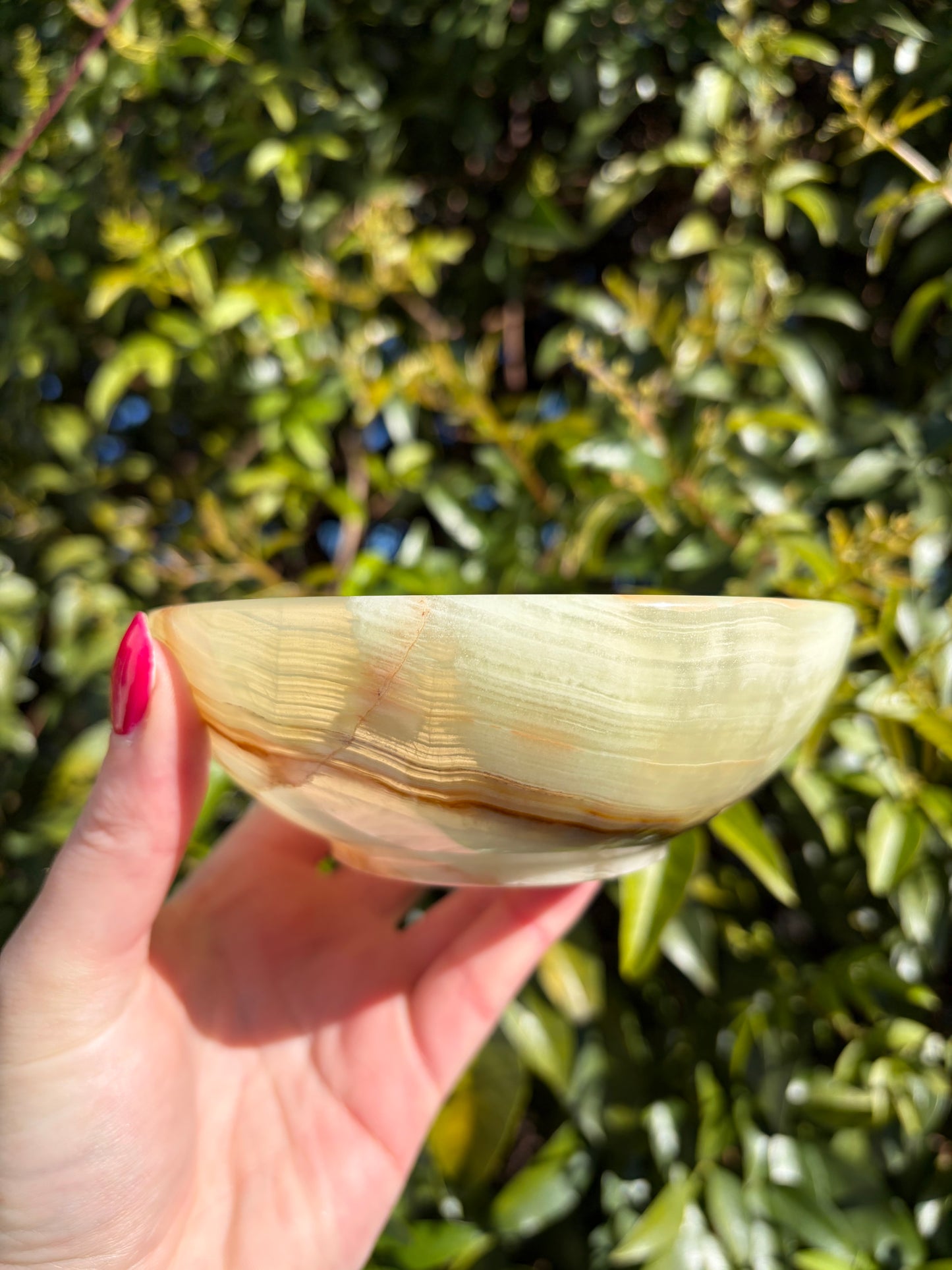 Banded Calcite Large Bowl A