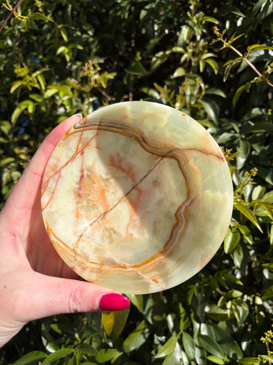 Banded Calcite Large Bowl A