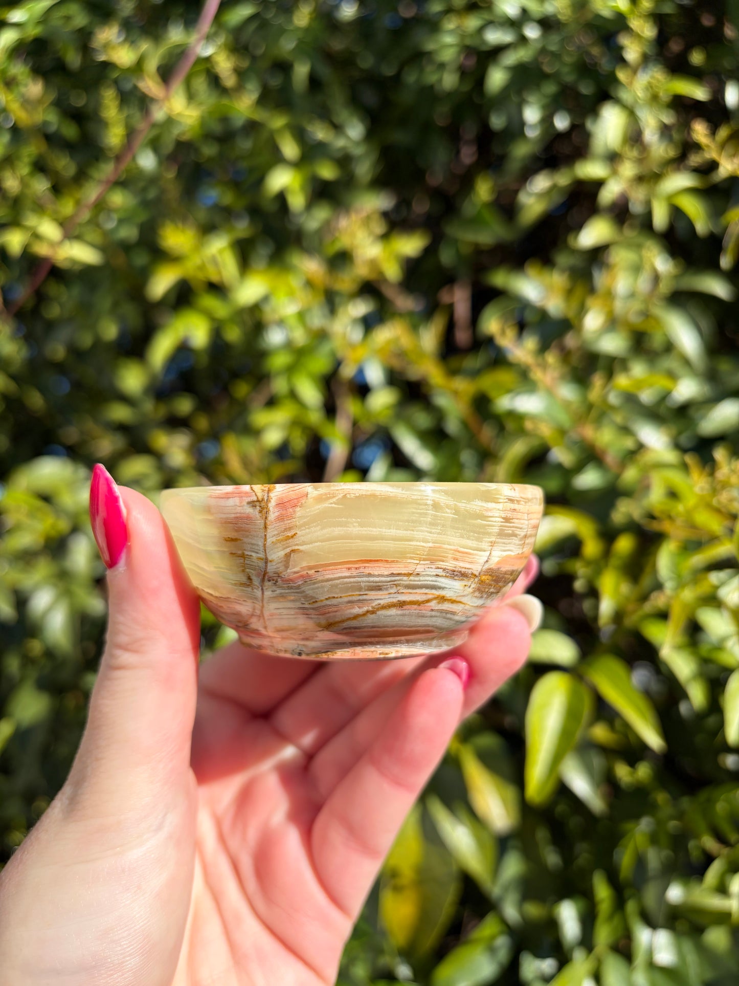 Banded Calcite Small Bowl A