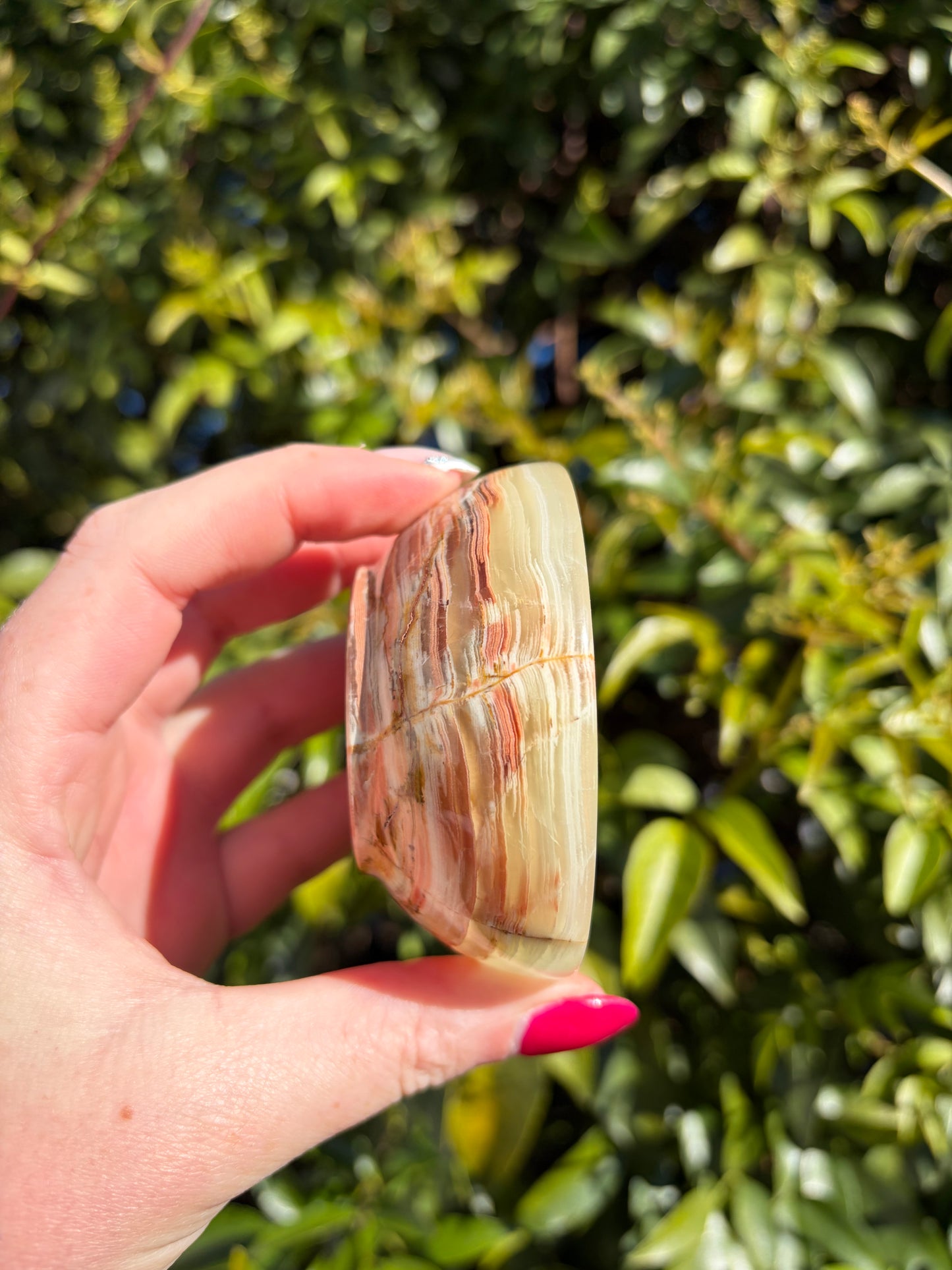 Banded Calcite Small Bowl A