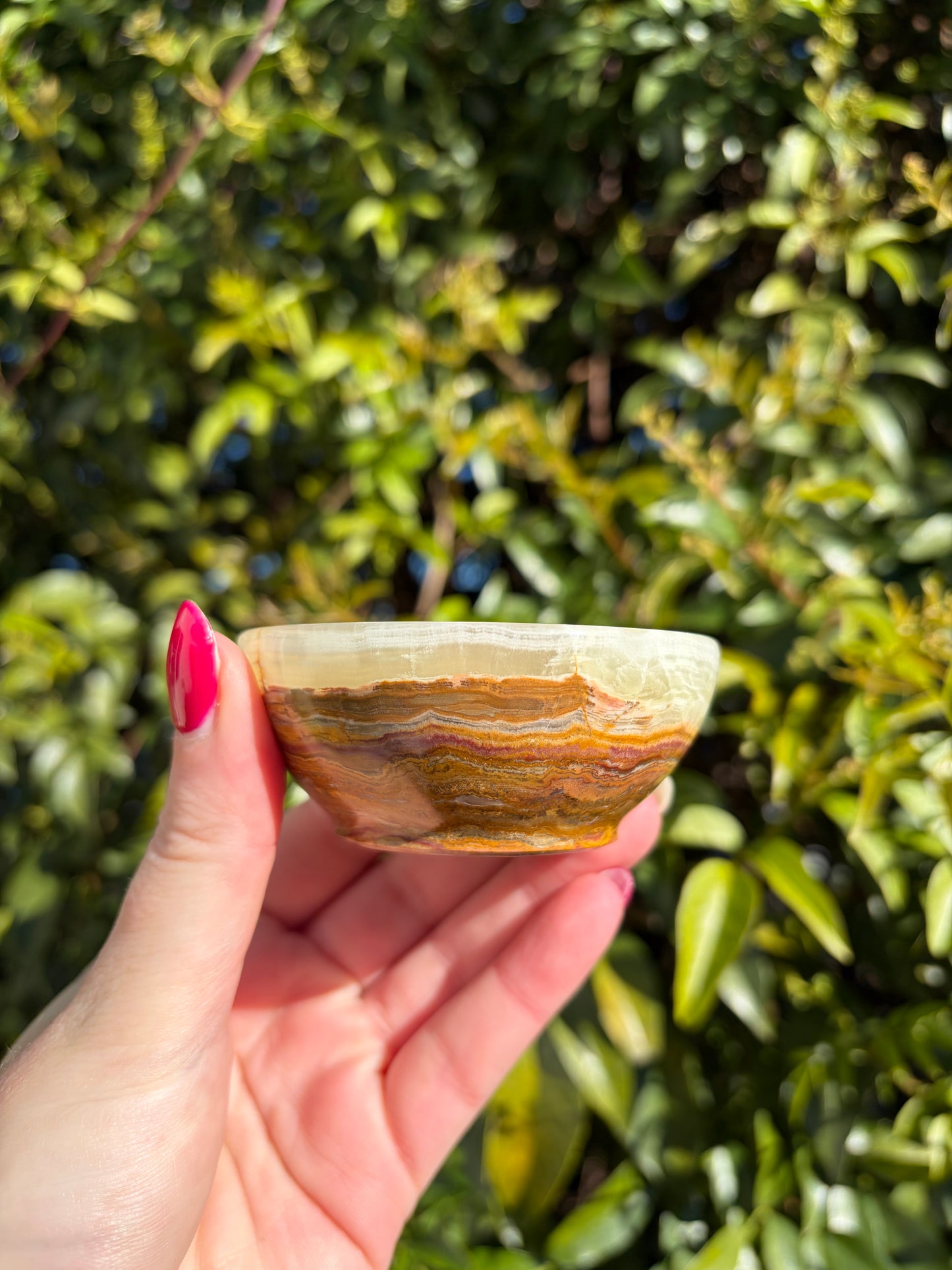 Banded Calcite Small Bowl B