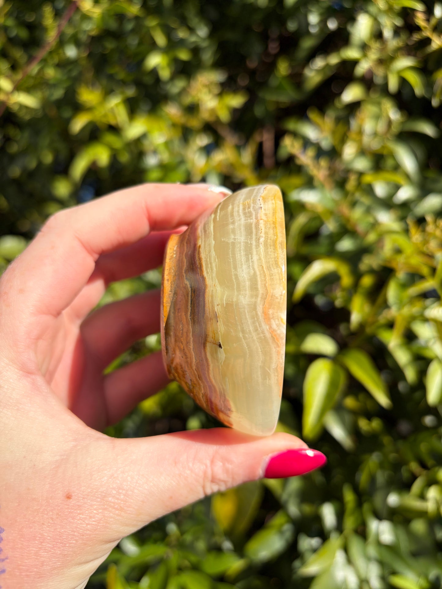 Banded Calcite Small Bowl B