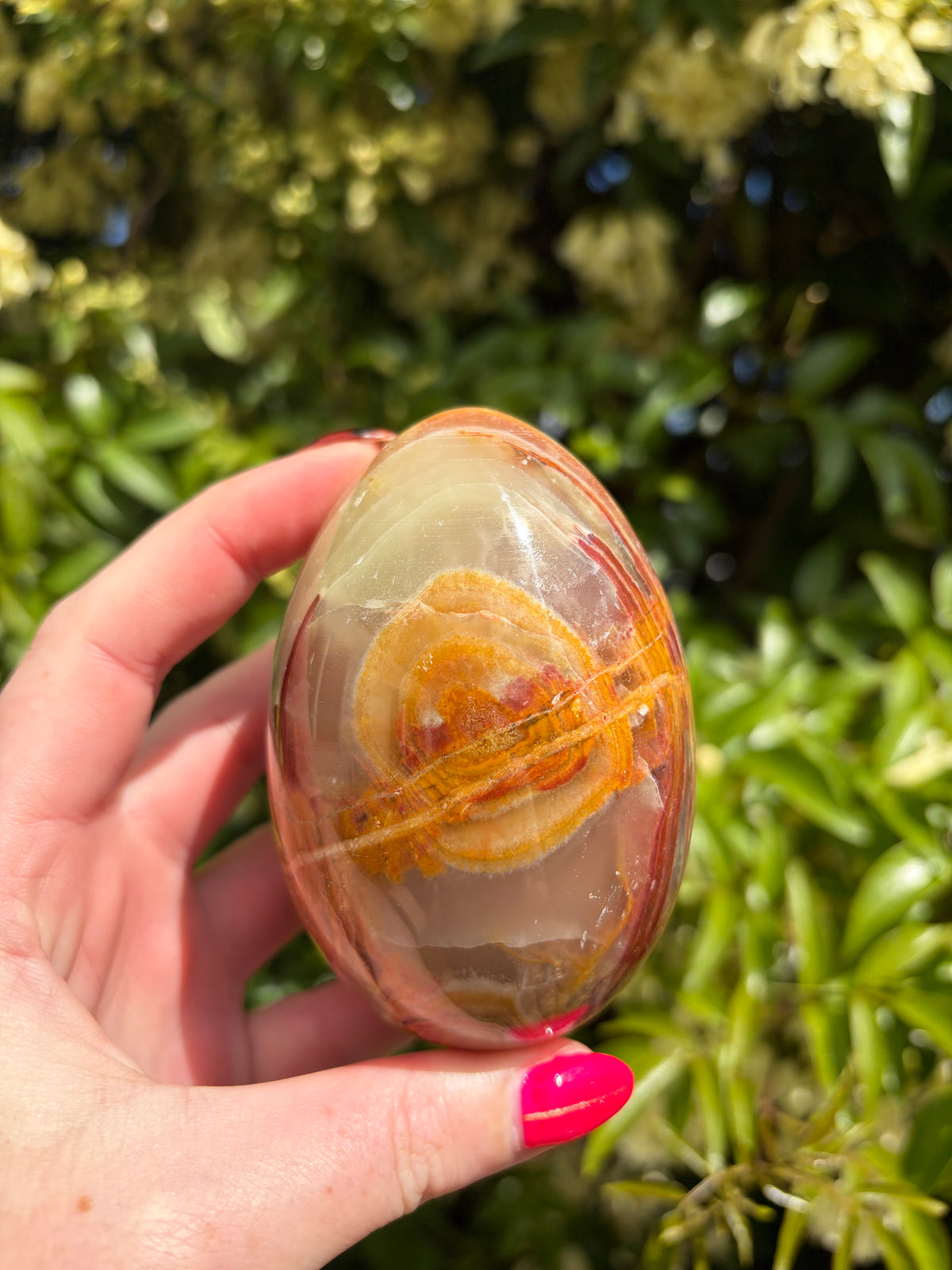 Banded Calcite Medium Egg A