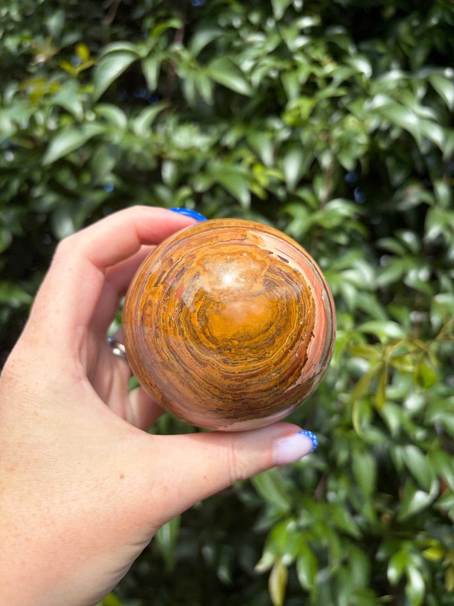 Banded Calcite Medium Sphere B