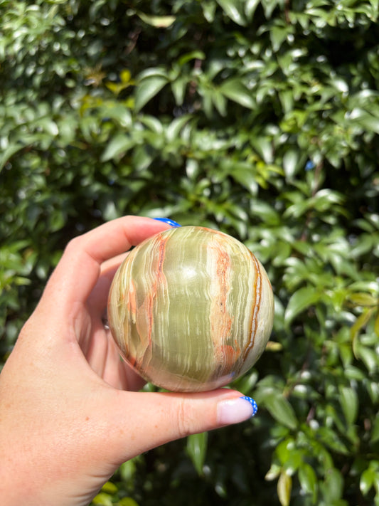 Banded Calcite Sphere Medium C