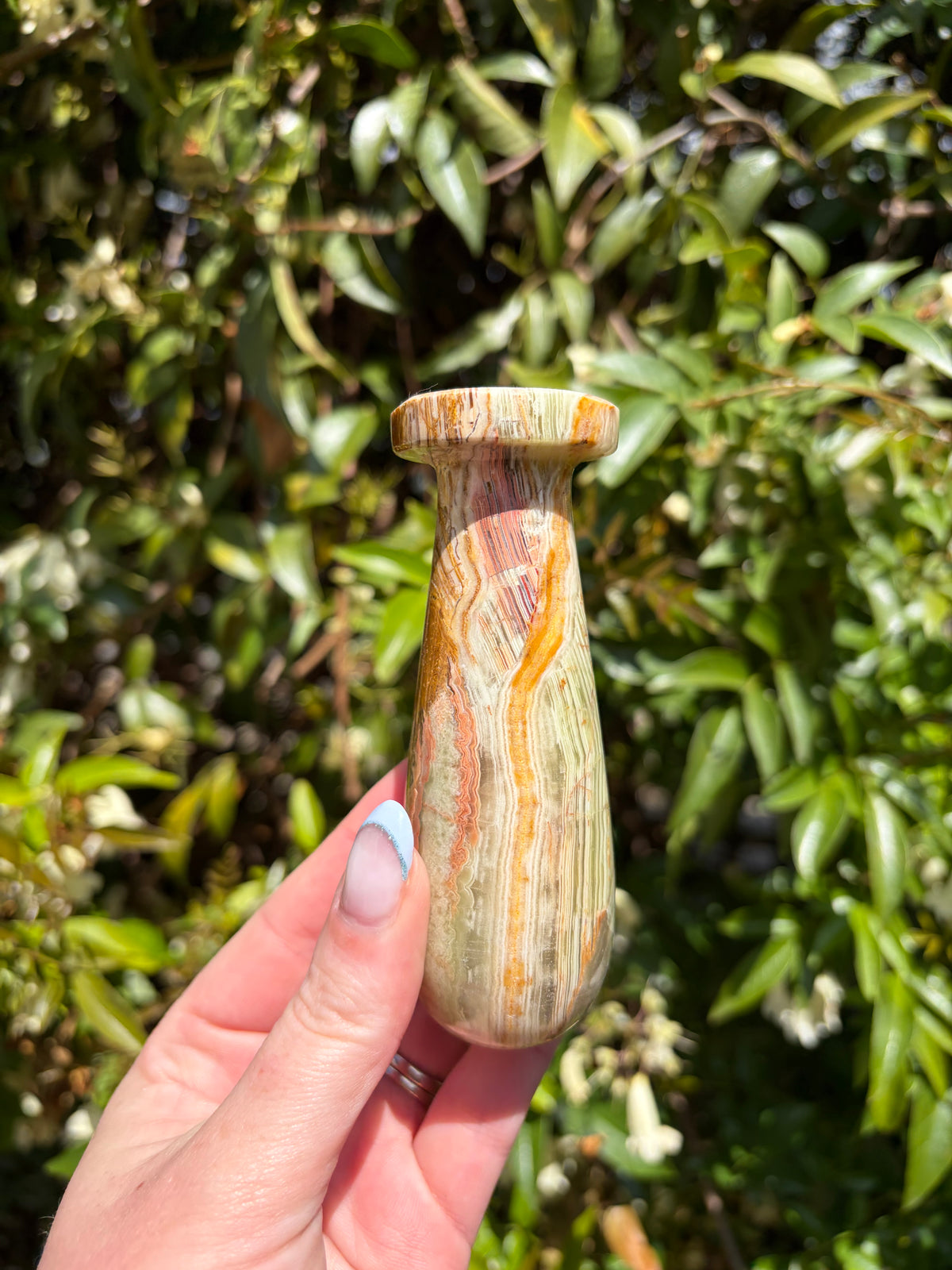 Banded Calcite Mortar & Pestle A