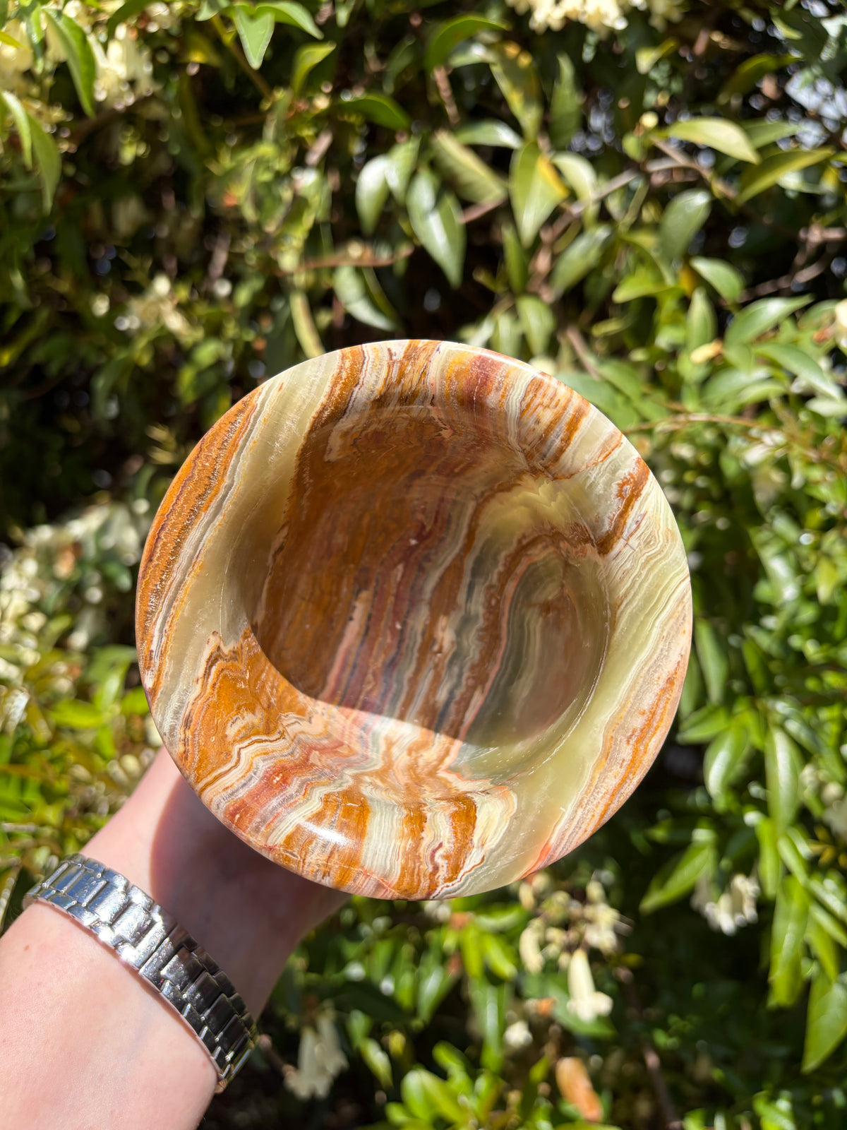 Banded Calcite Mortar & Pestle A