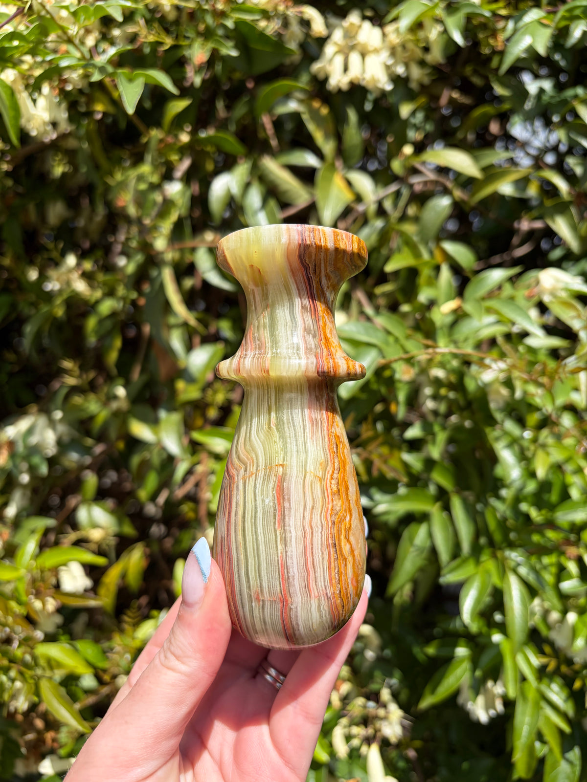 Banded Calcite Mortar & Pestle B