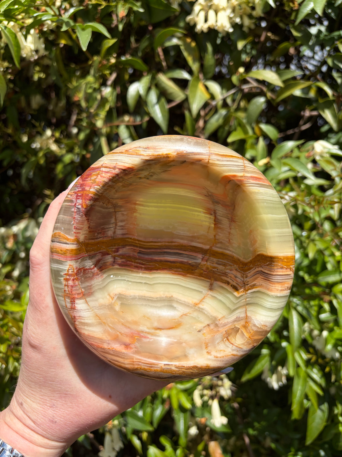 Banded Calcite Mortar & Pestle B