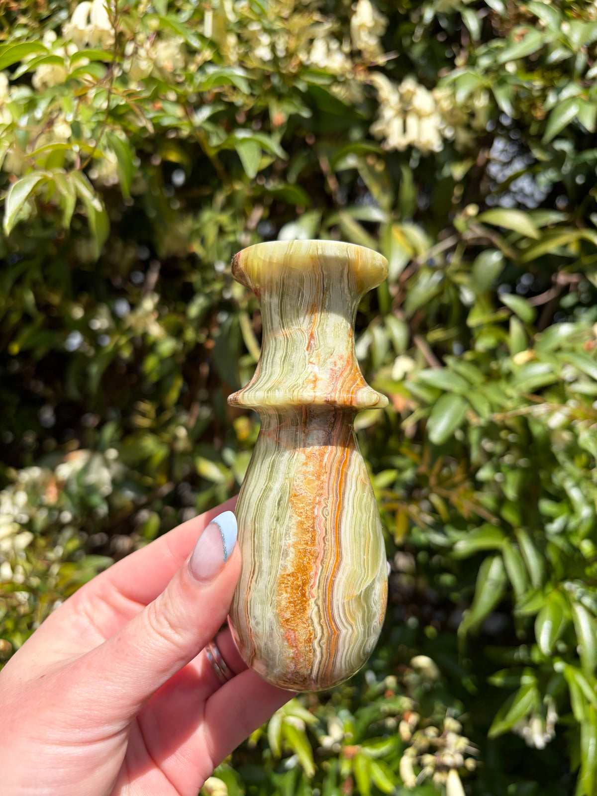 Banded Calcite Mortar & Pestle C