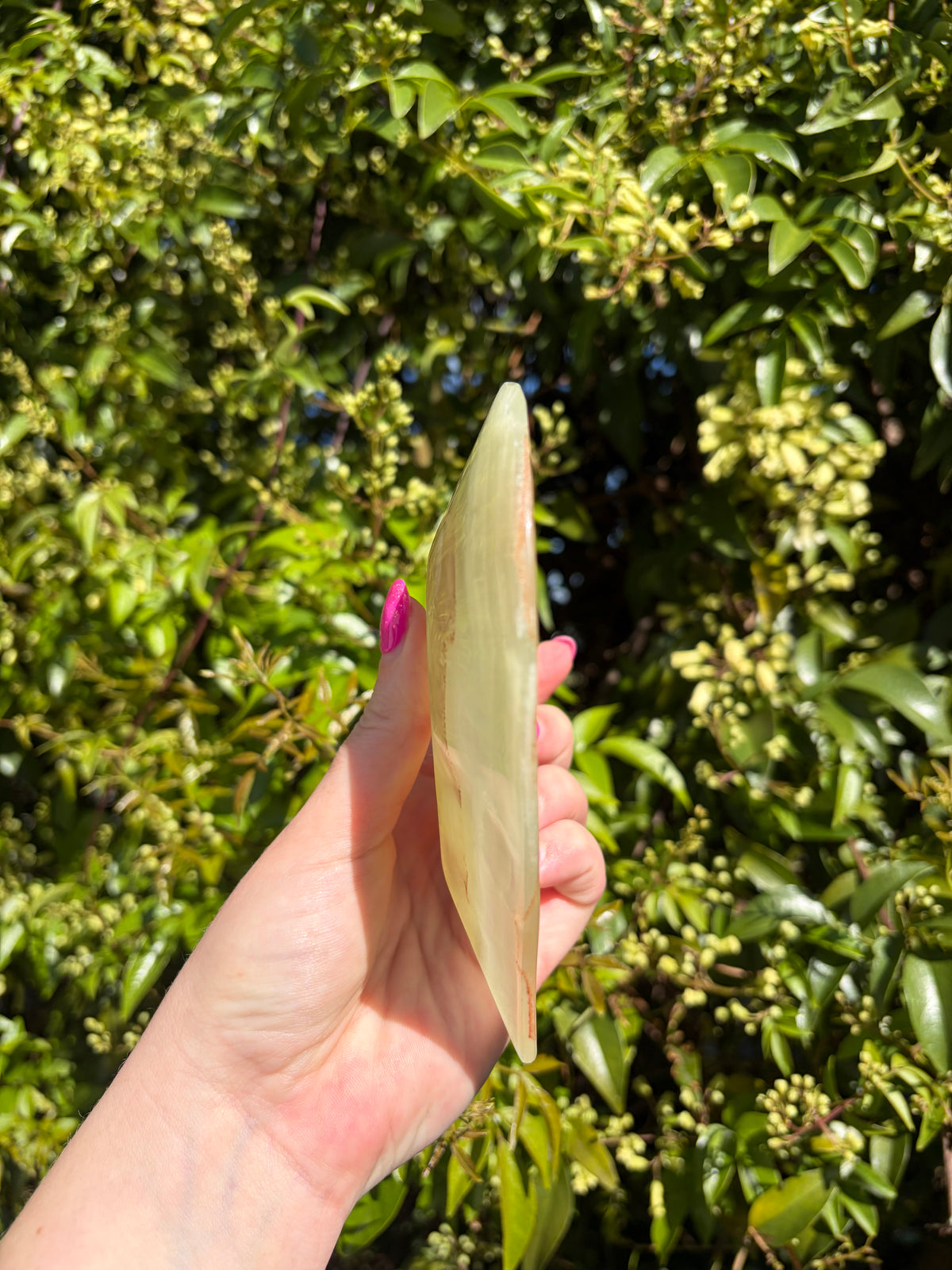 Banded Calcite Heart Trinket Dish B