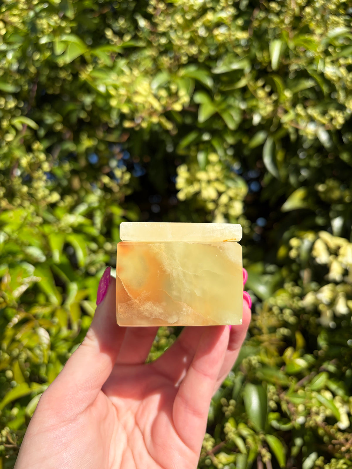 Banded Calcite Trinket Box B