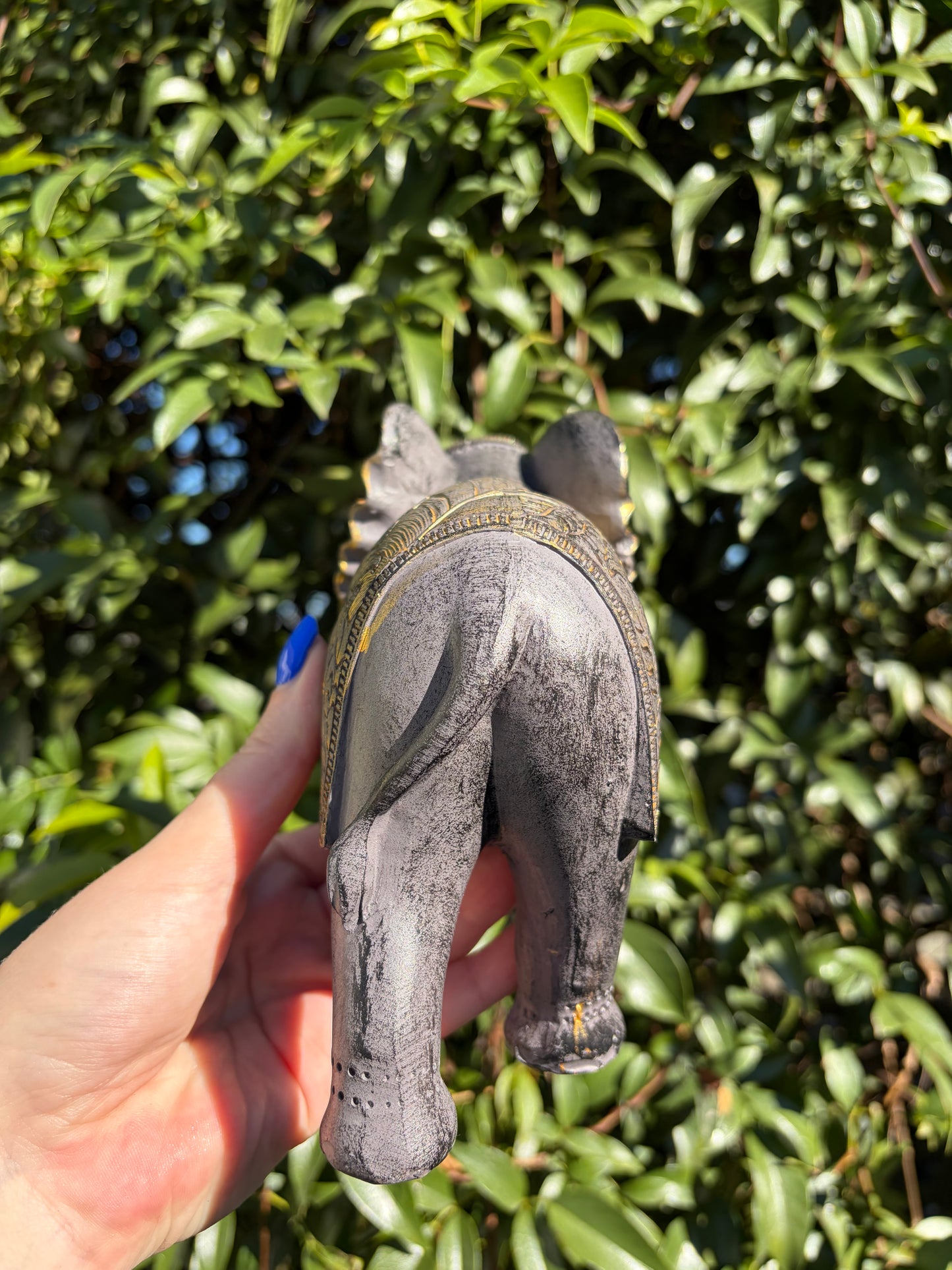 Grey & Gold Elephant Small