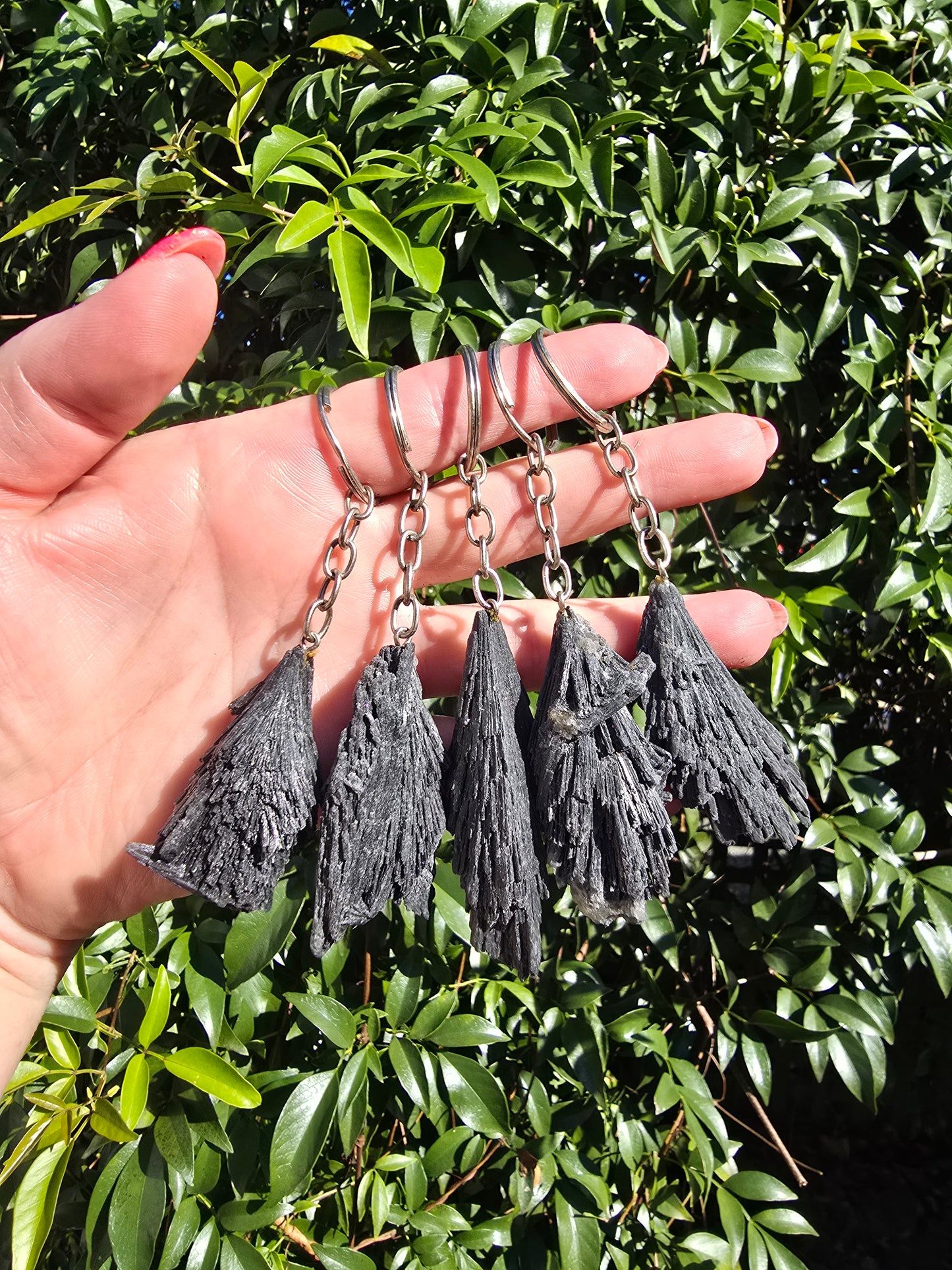 Black Kyanite Blade Keyring