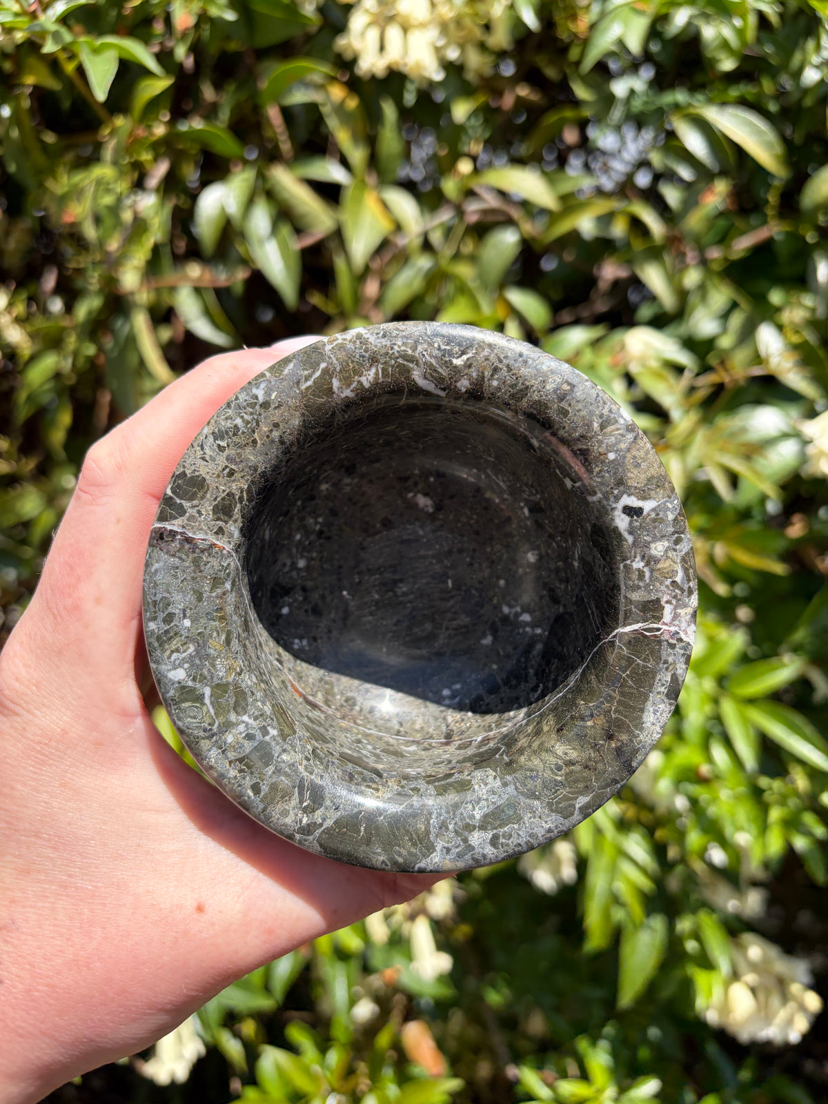 Black Marble Mortar & Pestle C