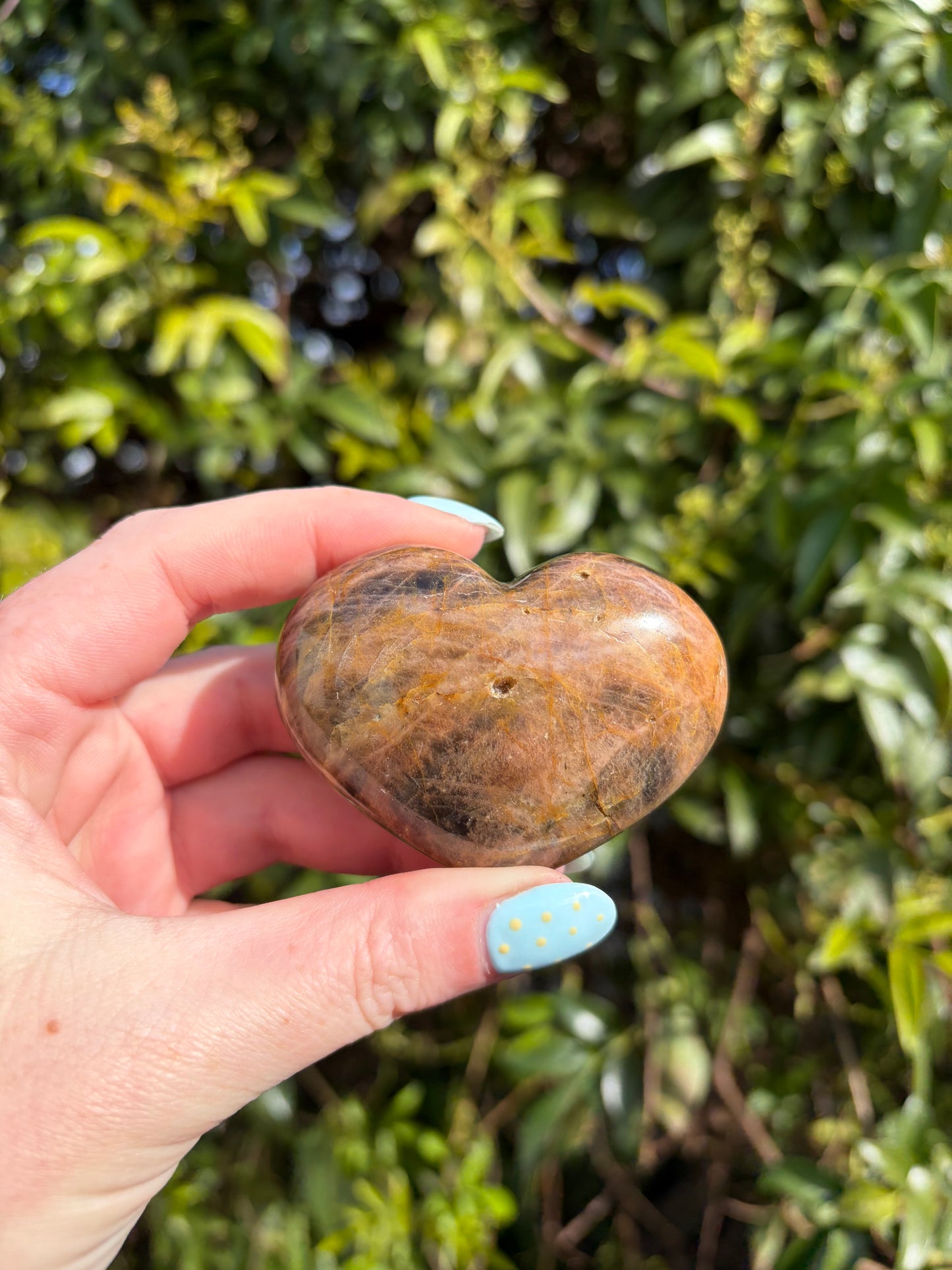 Black Moonstone Heart A