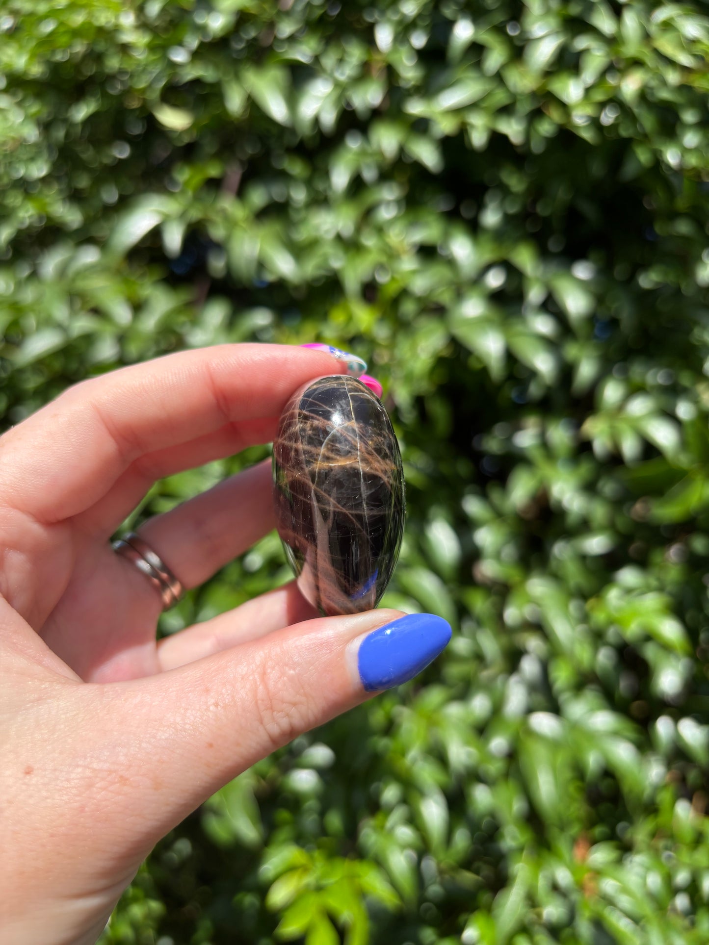 Black Moonstone Heart G