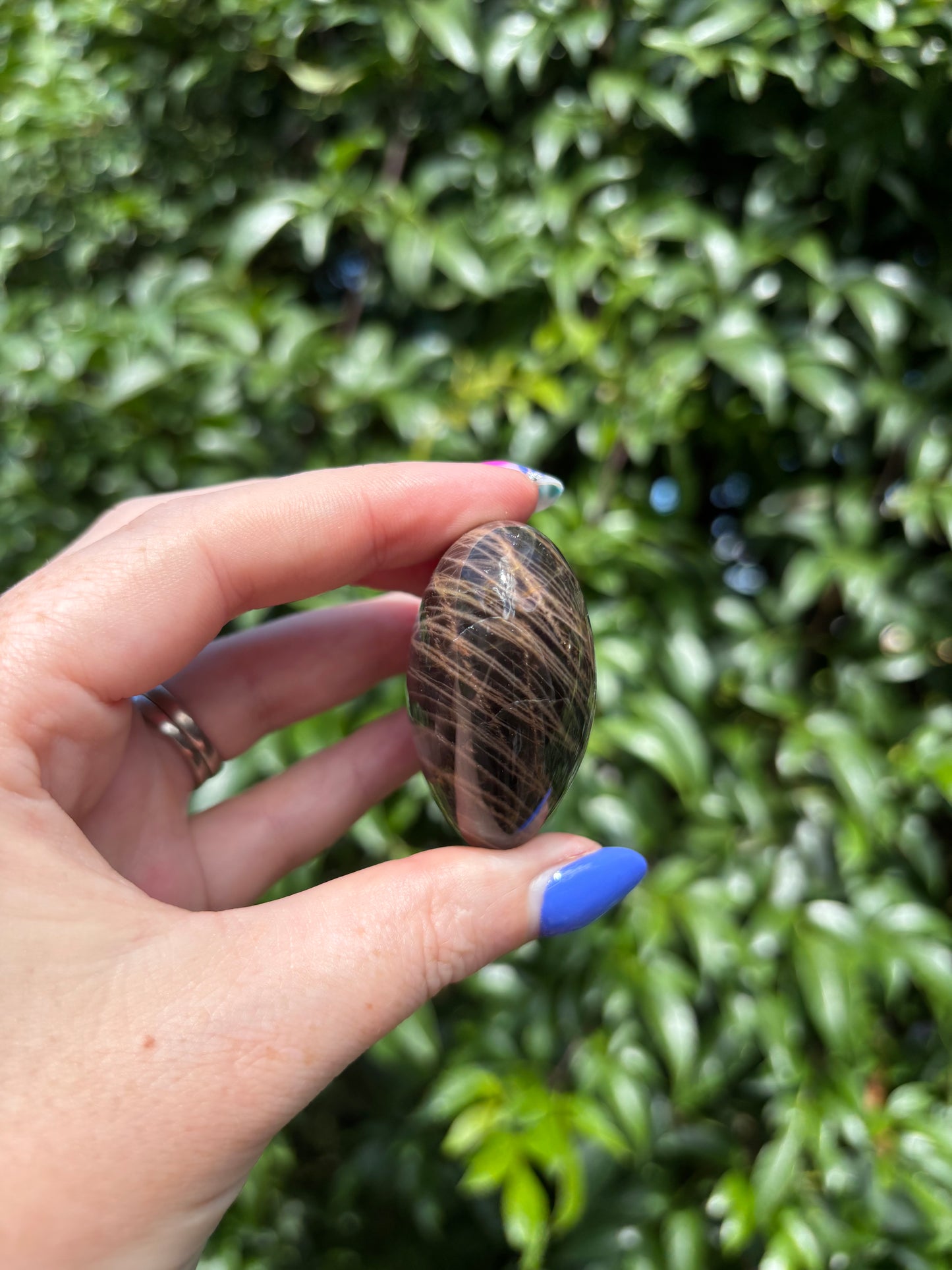 Black Moonstone Heart H