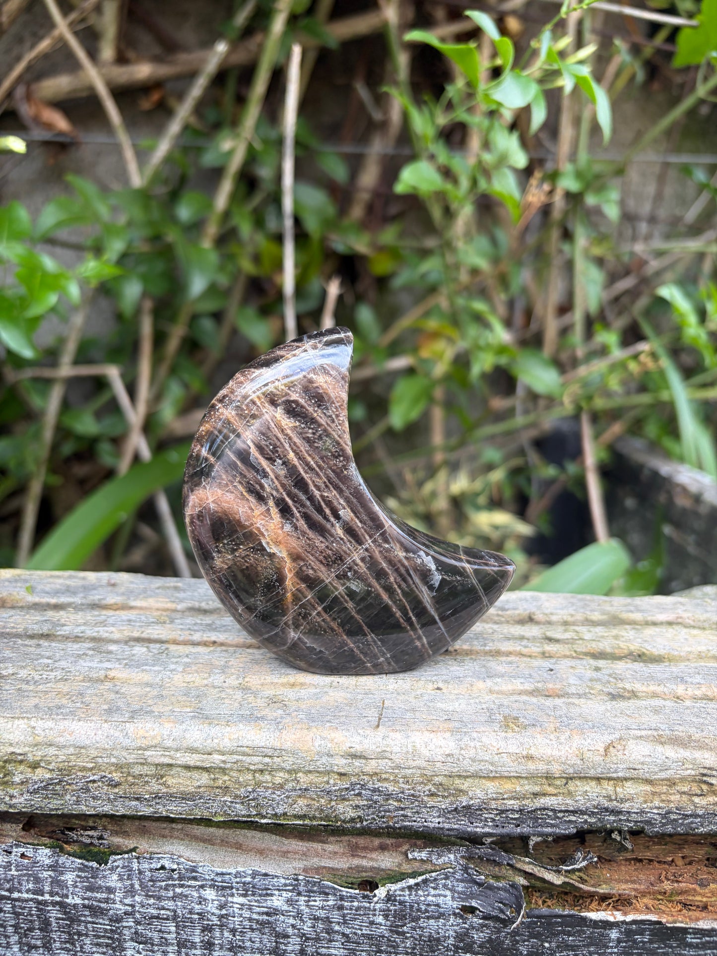 Black Moonstone Self Standing Moon C