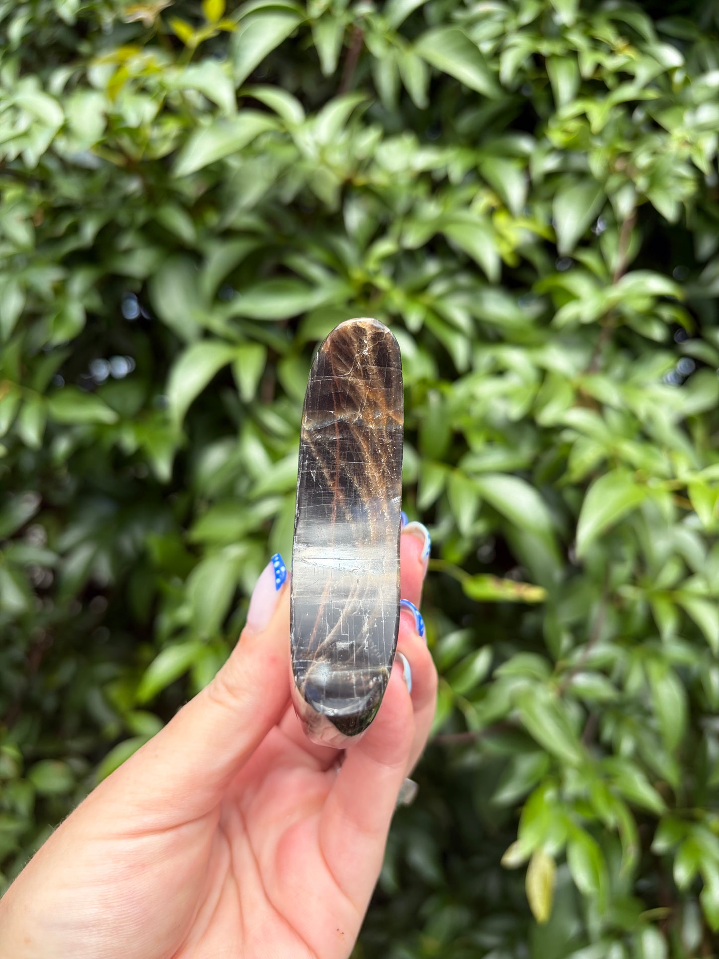 Black Moonstone Self Standing Moon D