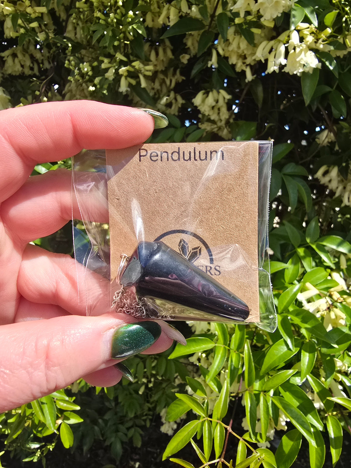 Black Obsidian Cone Pendulum